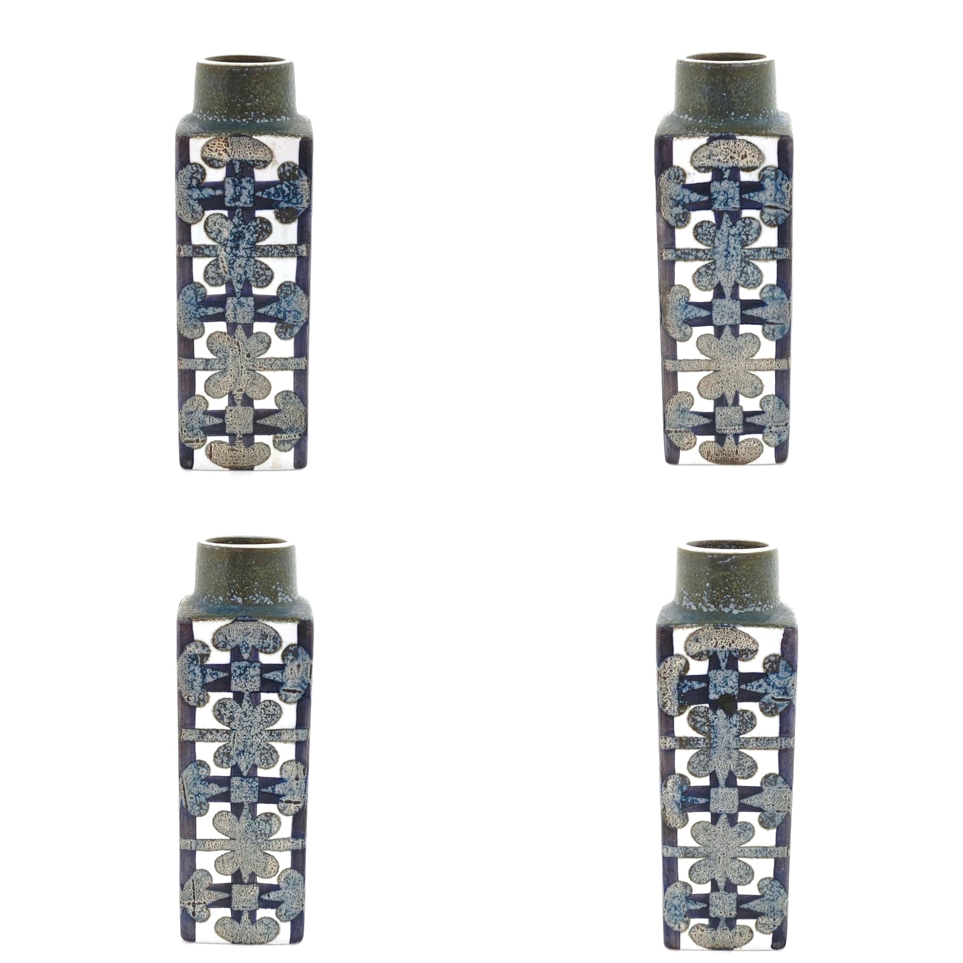 profiles Royal Copenhagen Denmark vintage ceramic faience Baca medium vase Nils Thorsson Scandinavian Modern design