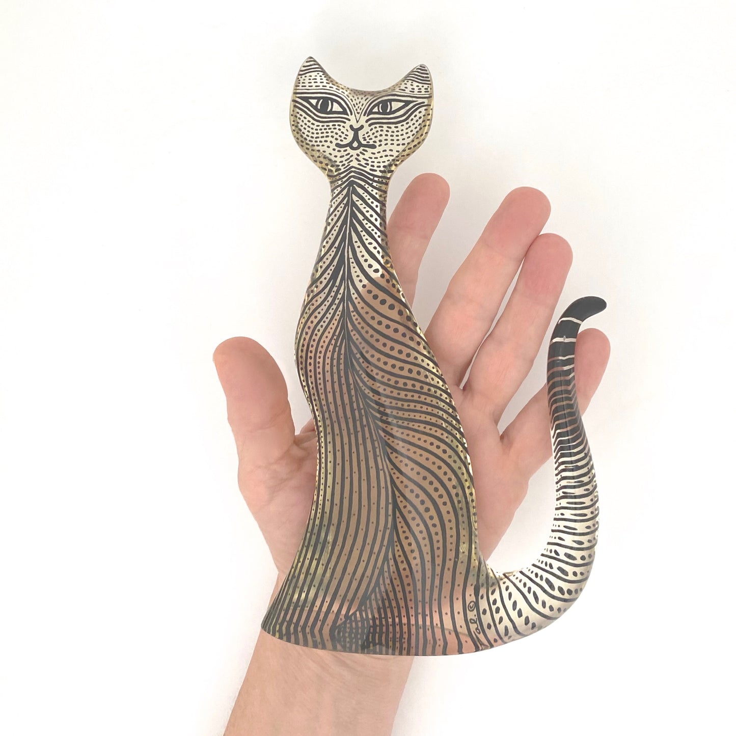 Abraham Palatnik seated cat ~ medium (8")