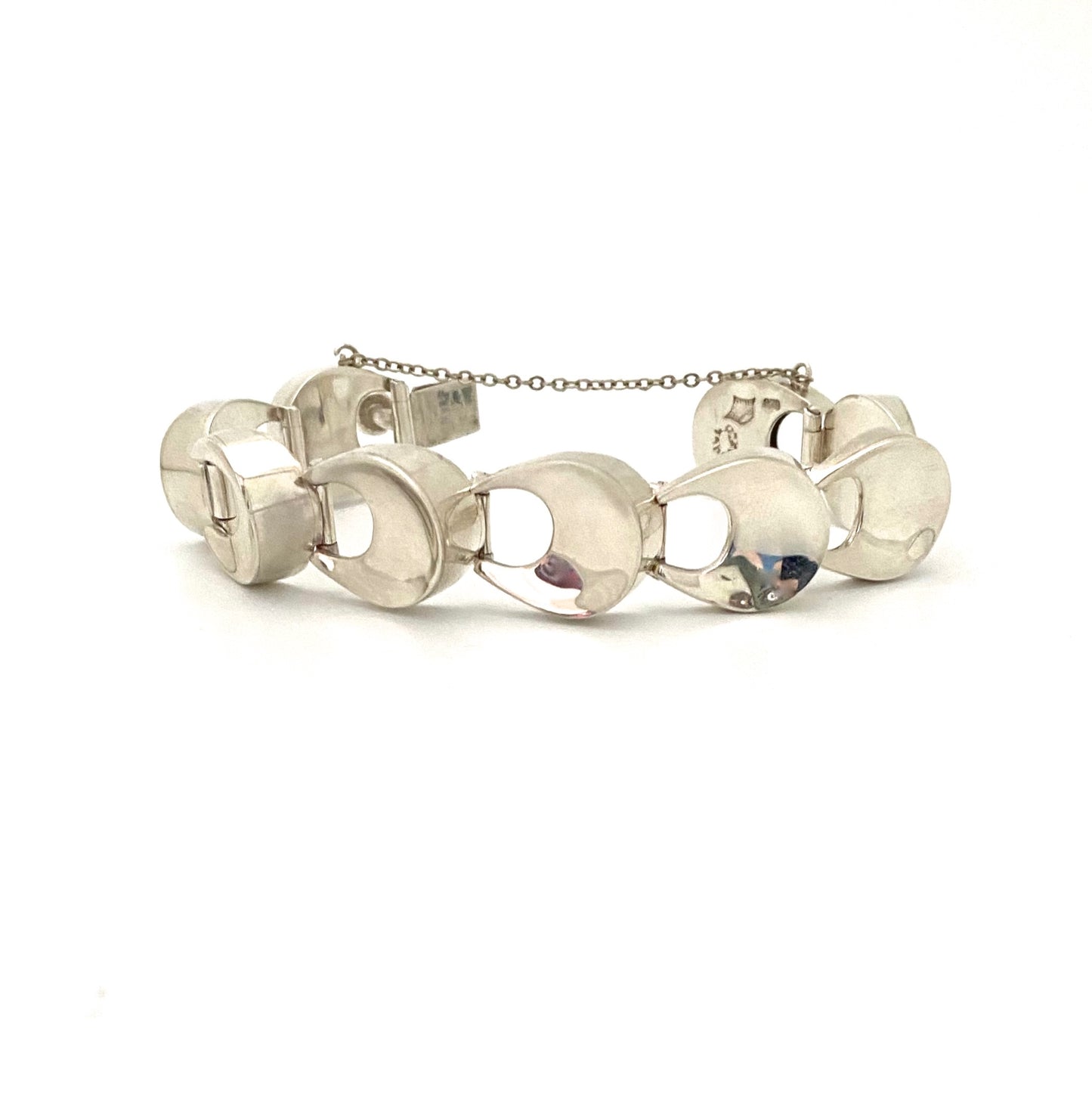 Antonio Pineda heavy silver link bracelet