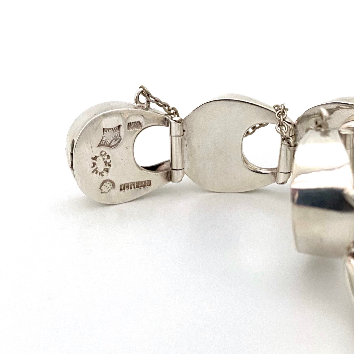 Antonio Pineda heavy silver link bracelet