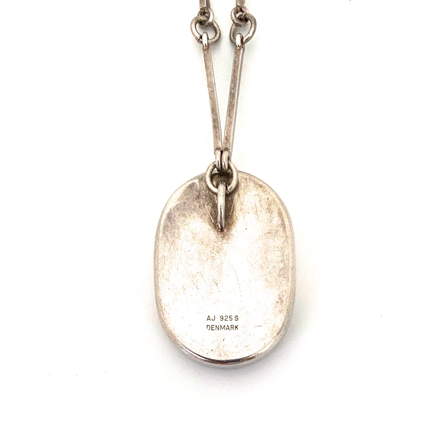 Arne Johansen silver & lapis lazuli pendant necklace