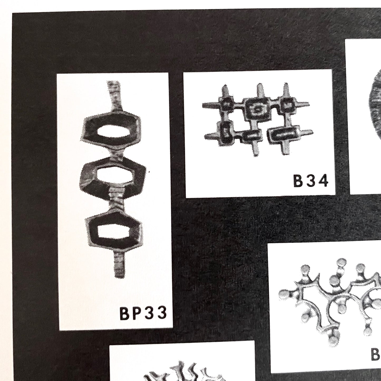 Bernard Chaudron large brutalist openwork pendant