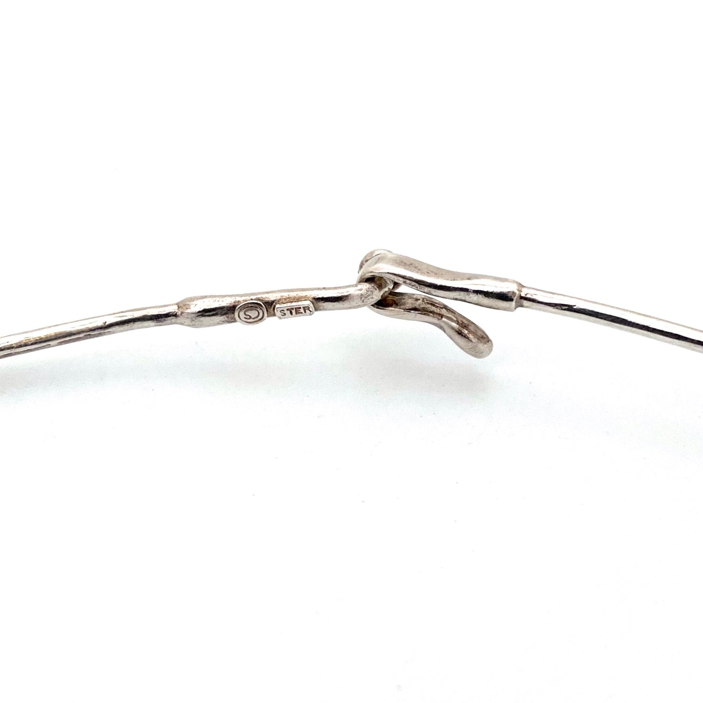 Campbell Scott extra large sculptural silver pendant & neck ring