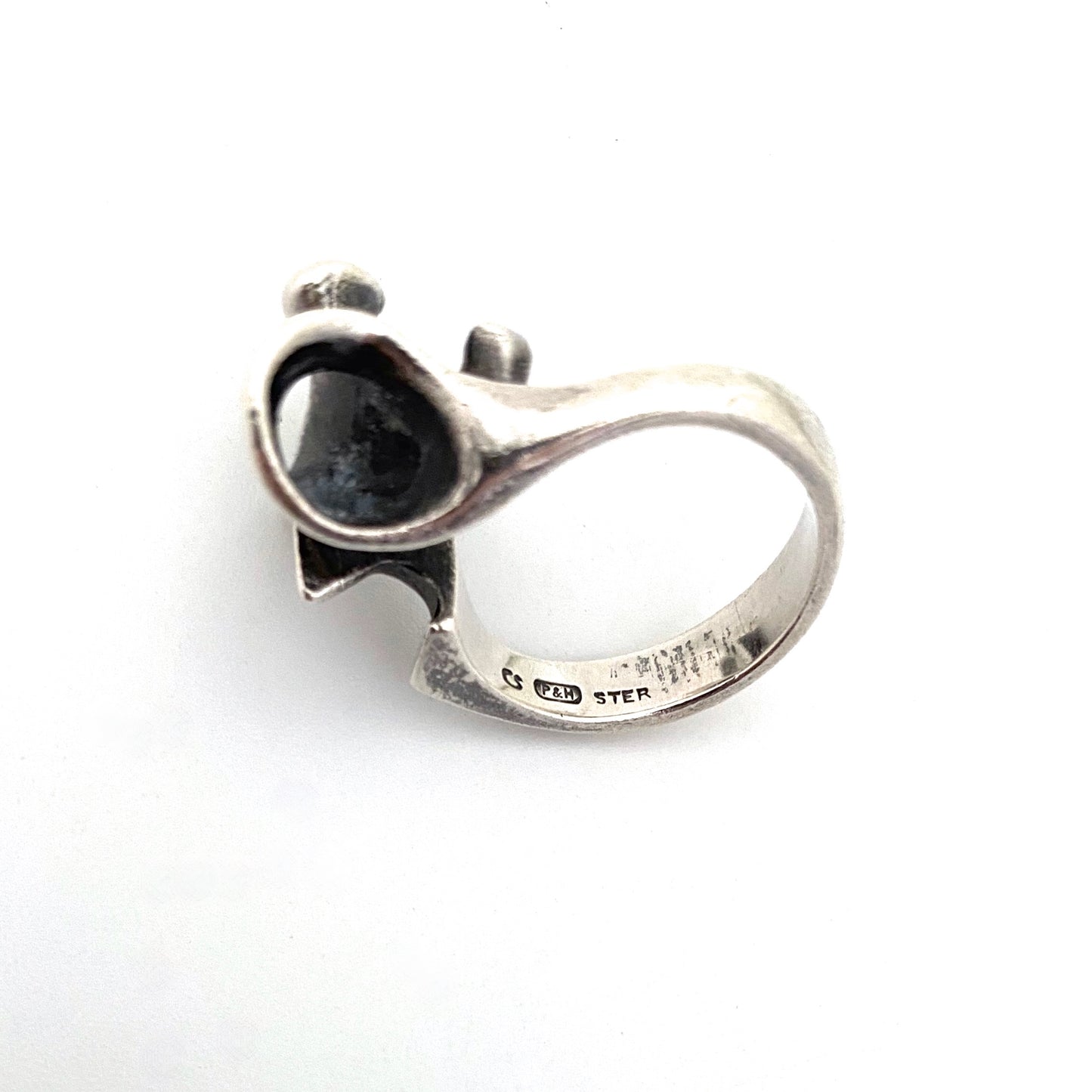 Campbell Scott sculptural silver ring