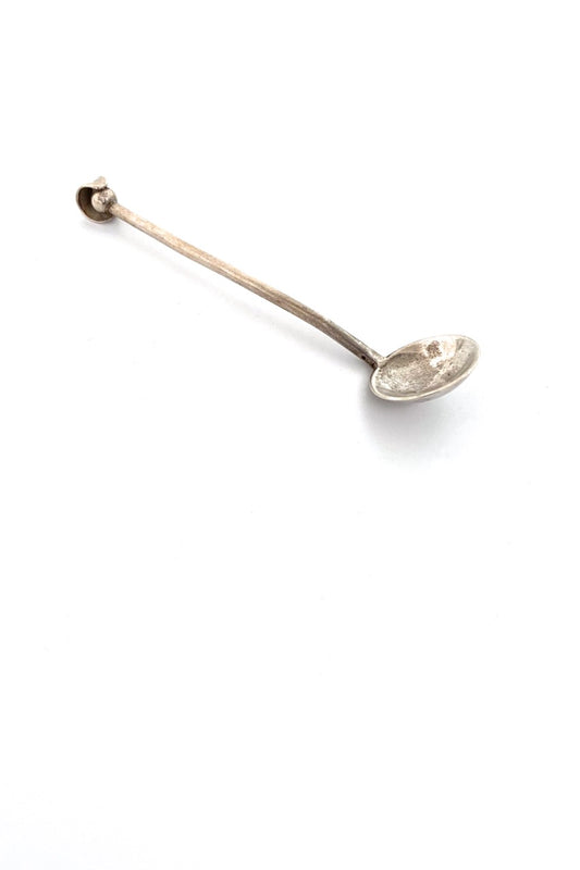 Carl Poul Petersen vintage silver salt spoon Canadian design