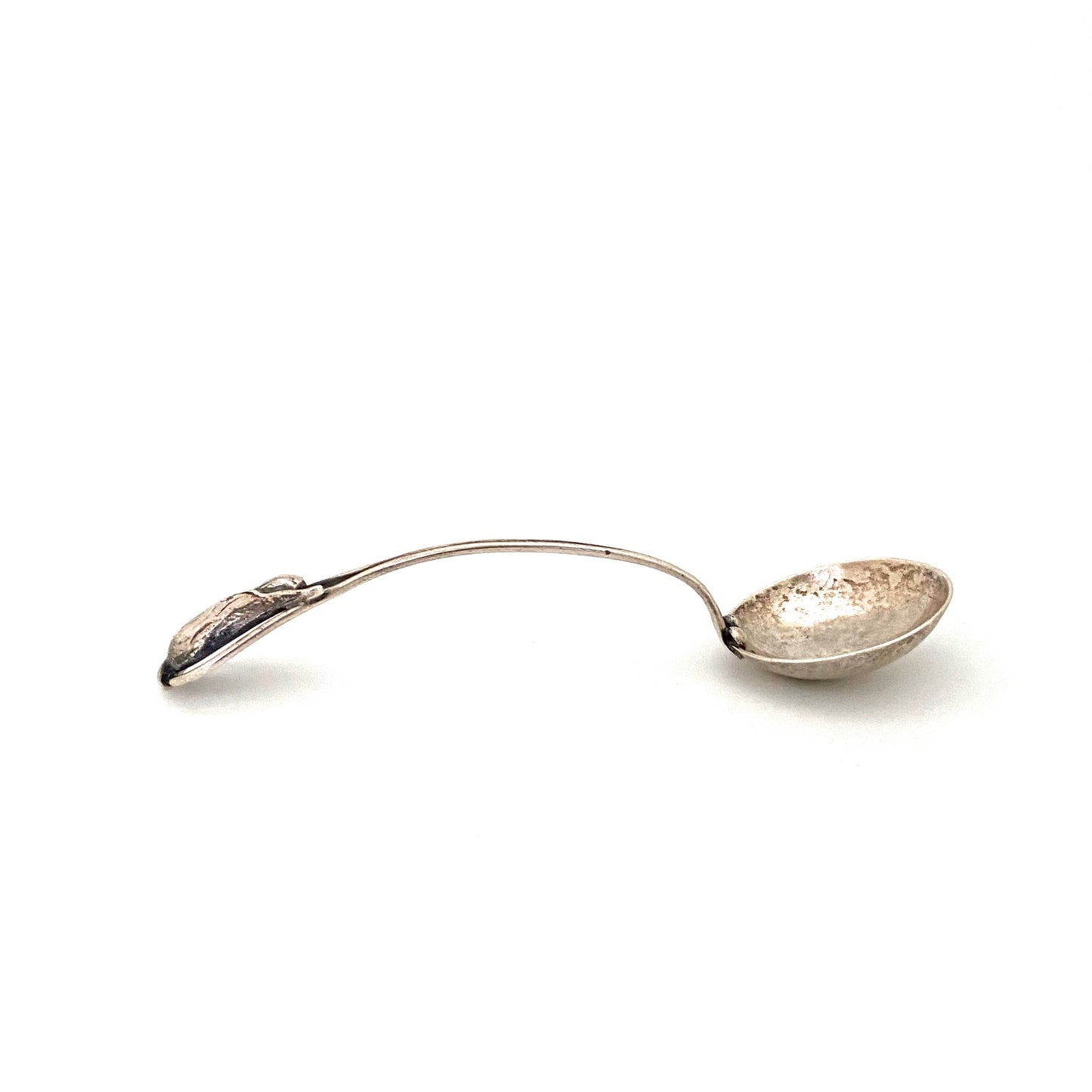 profile Carl Poul Petersen Canada vintage silver blossom sauce jam spoon