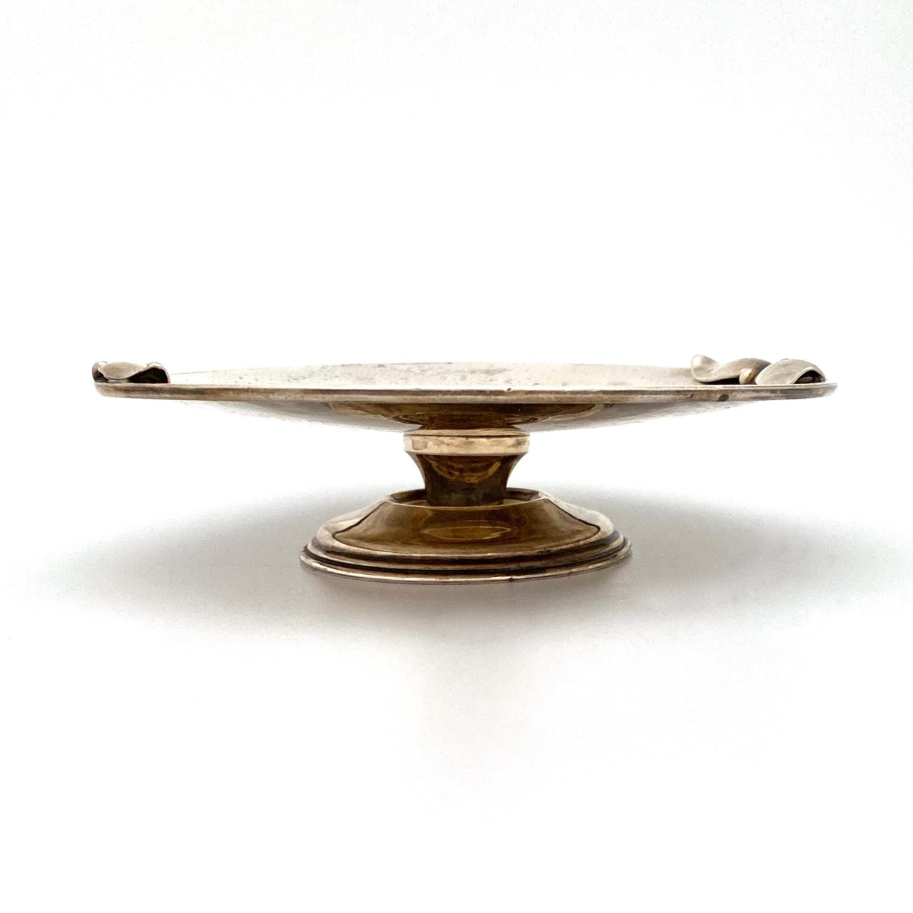 profile Carl Poul Petersen Canada vintage sterling silver tazza pedestal dish