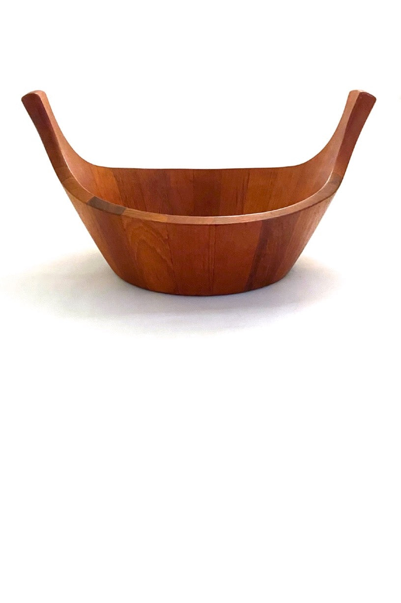 Dansk staved teak 'Viking' bowl ~ Jens Quistgaard