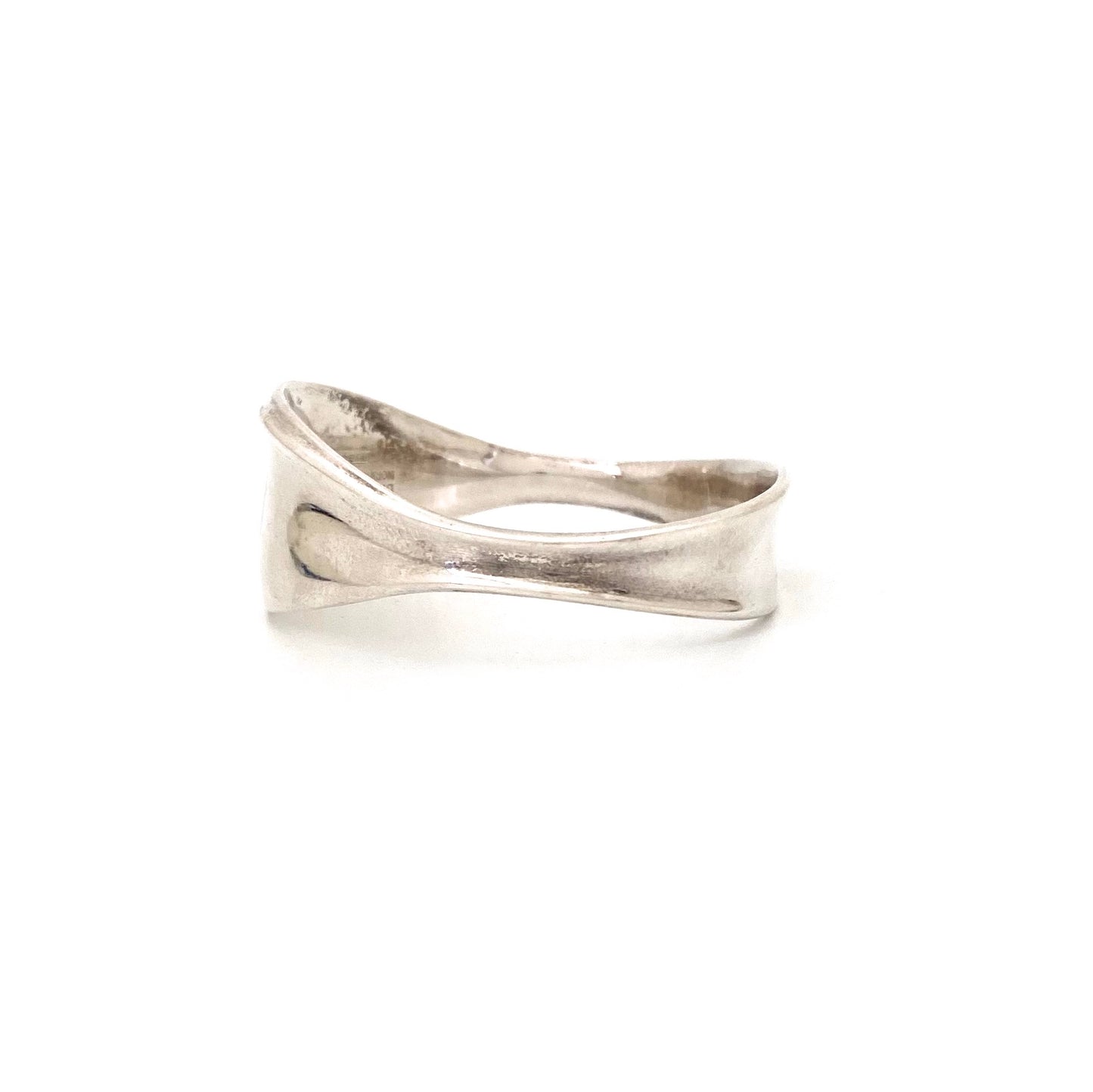 profile David-Andersen Norway vintage heavy silver wide bangle bracelet Bjorn Sigurd Ostern