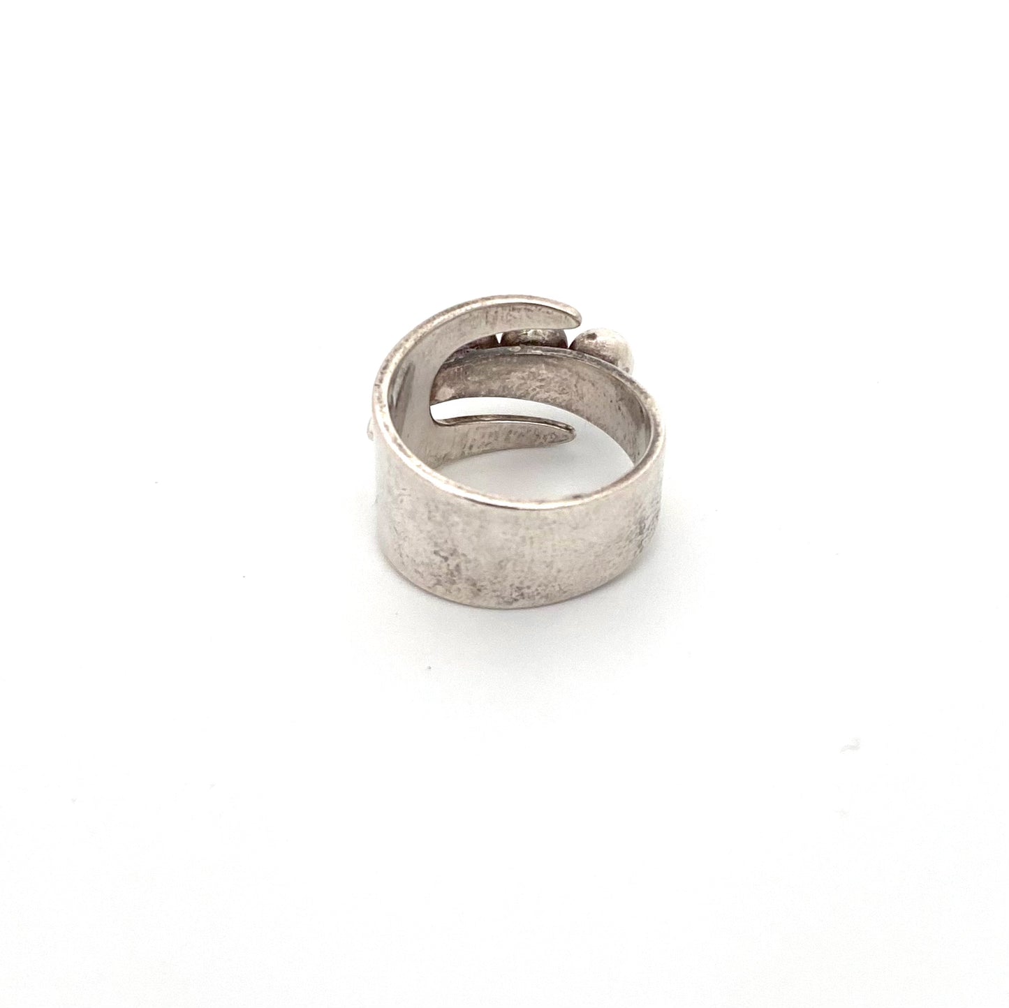David-Andersen silver wrap ring ~ 3 spheres