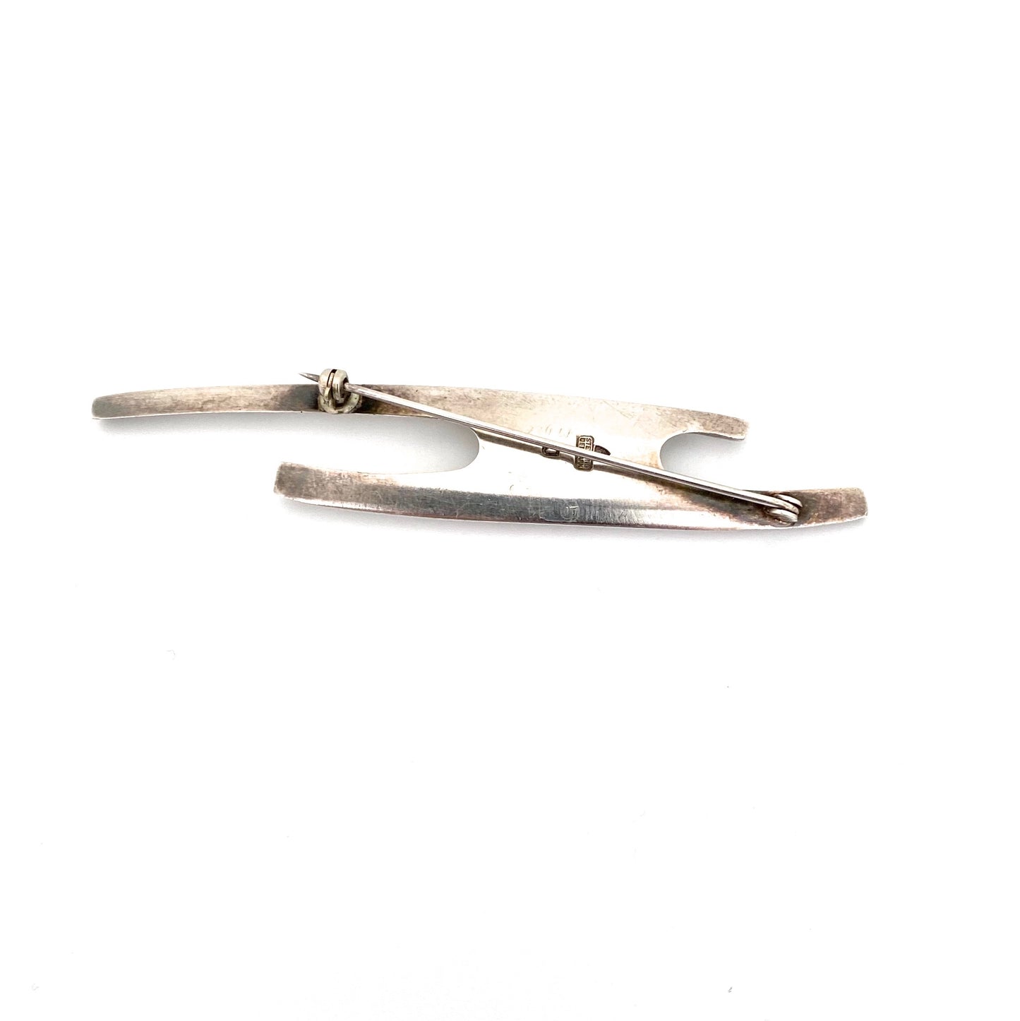 Anton Michelsen large silver Modernist brooch ~ Eigil Jensen