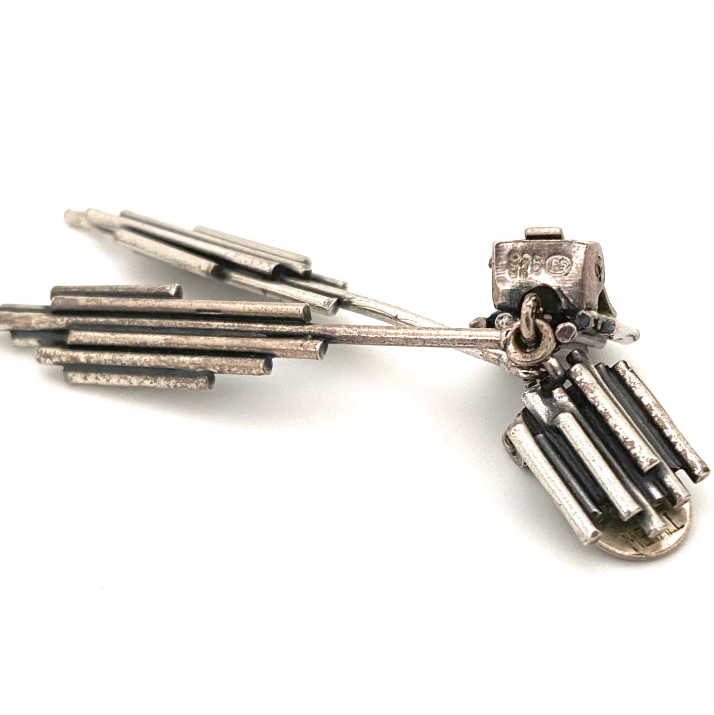 Franz Scheuerle long drop earrings ~ clips