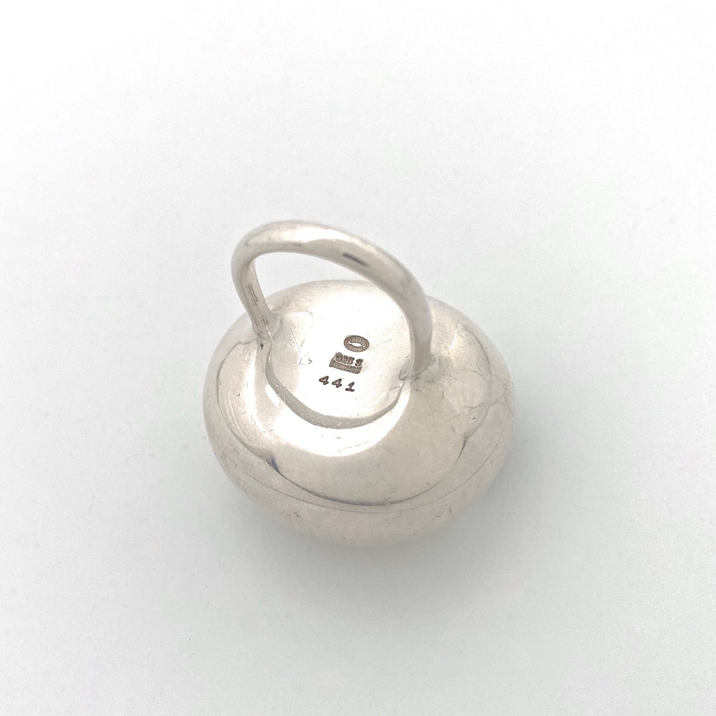 Georg Jensen large 'Cave' ring #441 ~ Jacqueline Rabun