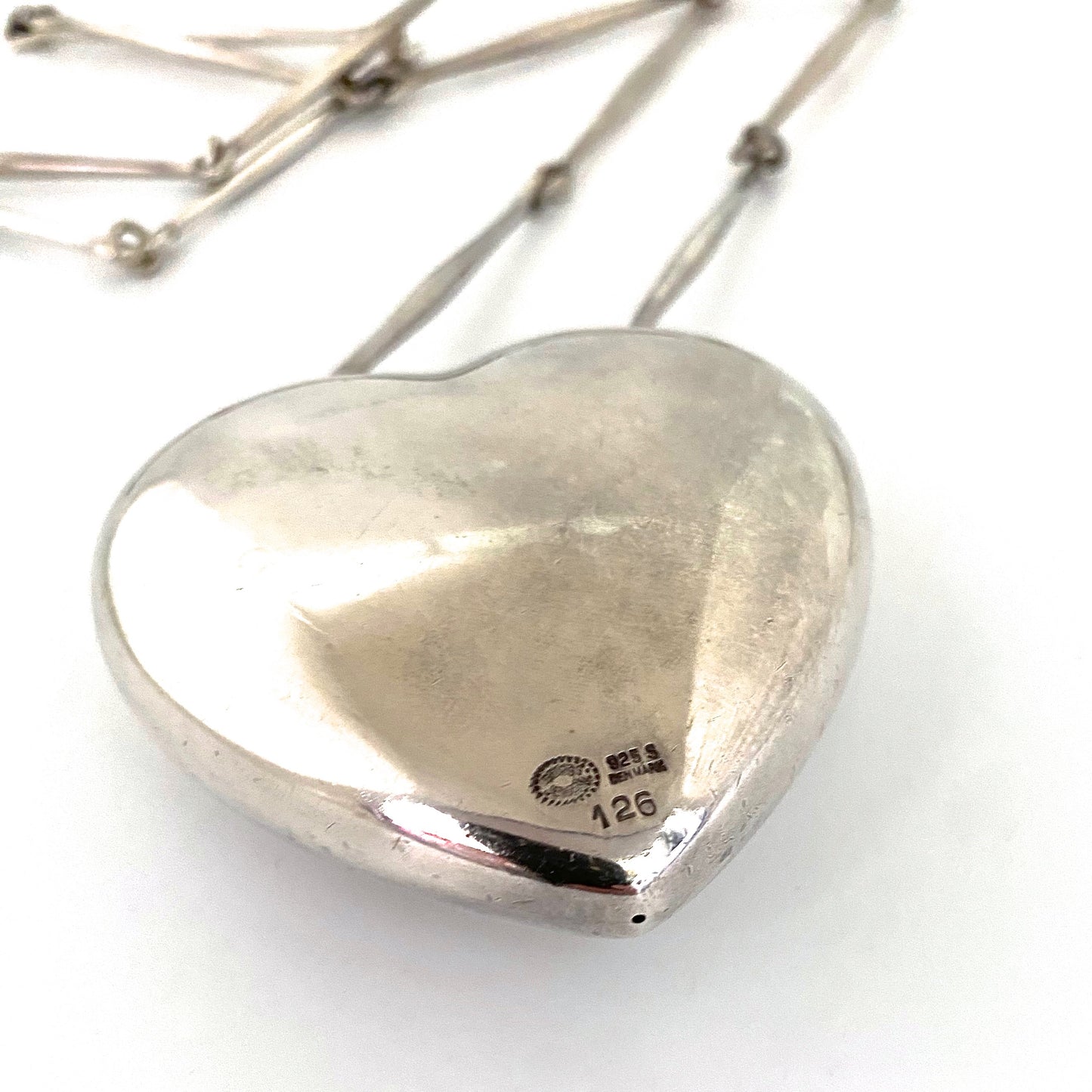 Georg Jensen large 'Joy' heart necklace #126 ~ Astrid Fog