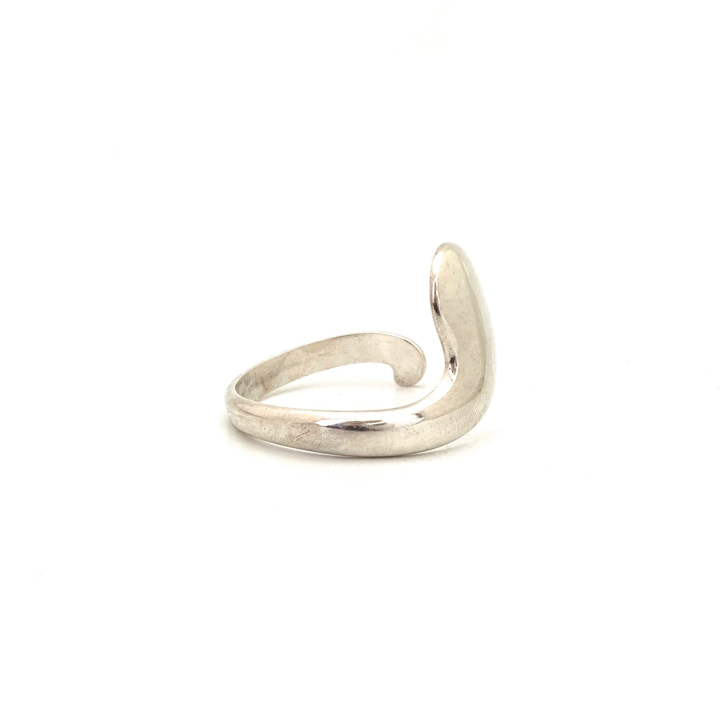 profile Georg Jensen Denmark vintage heavy silver swirl cuff bracelet 397 Anne Schiang Scandinavian Modernist jewelry design