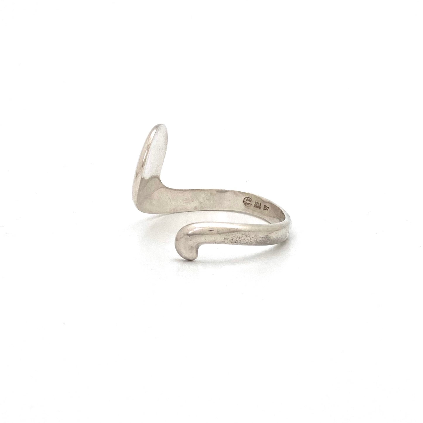 Georg Jensen silver swirl cuff bracelet 397 ~ fairly scarce