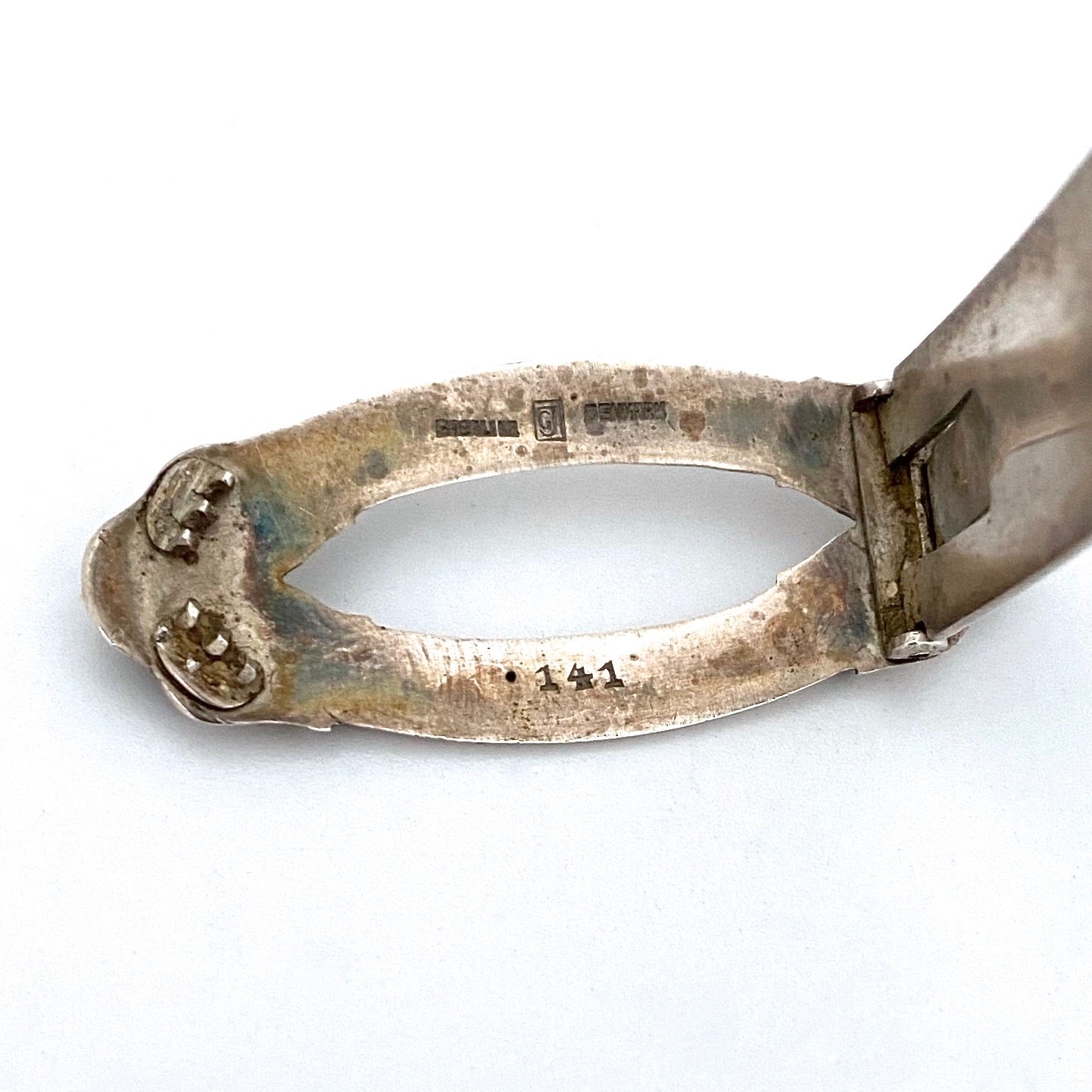 Georg Jensen silver dress clip #141 ~ Georg Jensen design