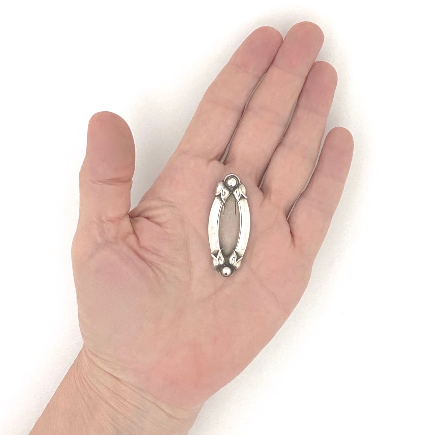 scale Georg Jensen Denmark vintage silver dress clip 141 Georg Jensen design 1933 to 1944