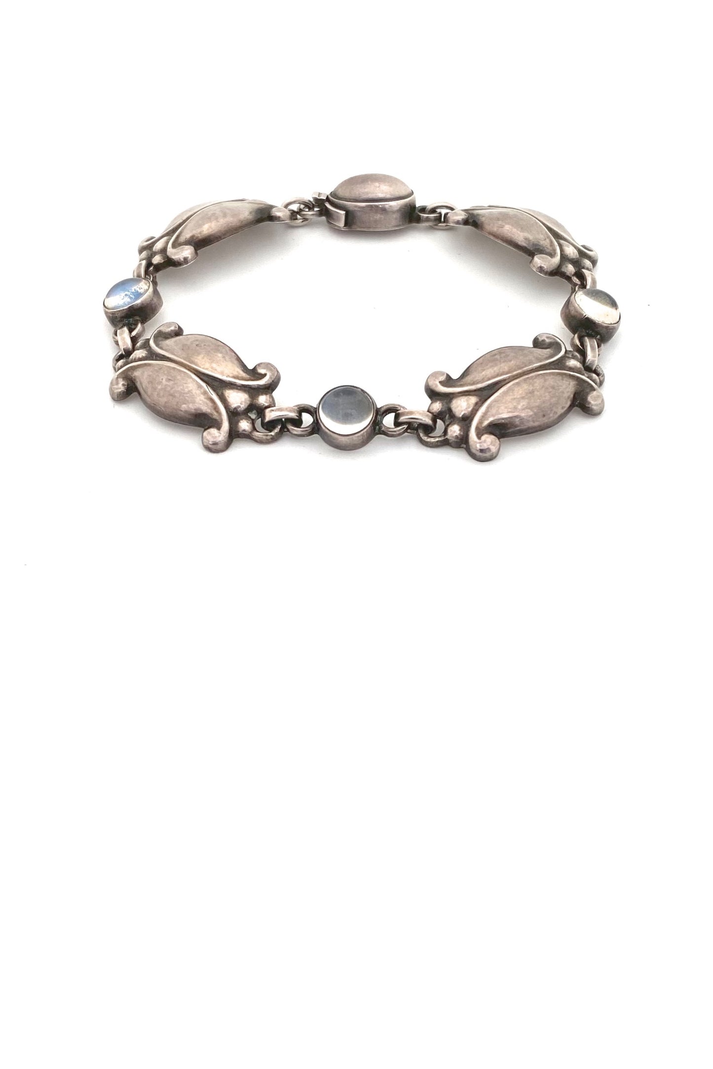 Georg Jensen Denmark vintage silver moonstone bracelet 11 Georg Jensen design 1905
