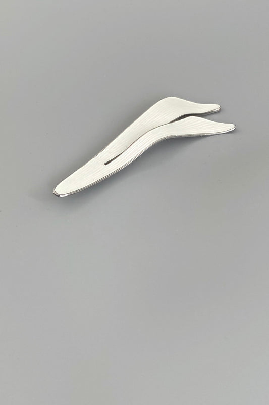 Grete Prytz Kittelsen J Tostrup Norway large vintage silver enamel brooch Scandinavian Modernist jewelry design