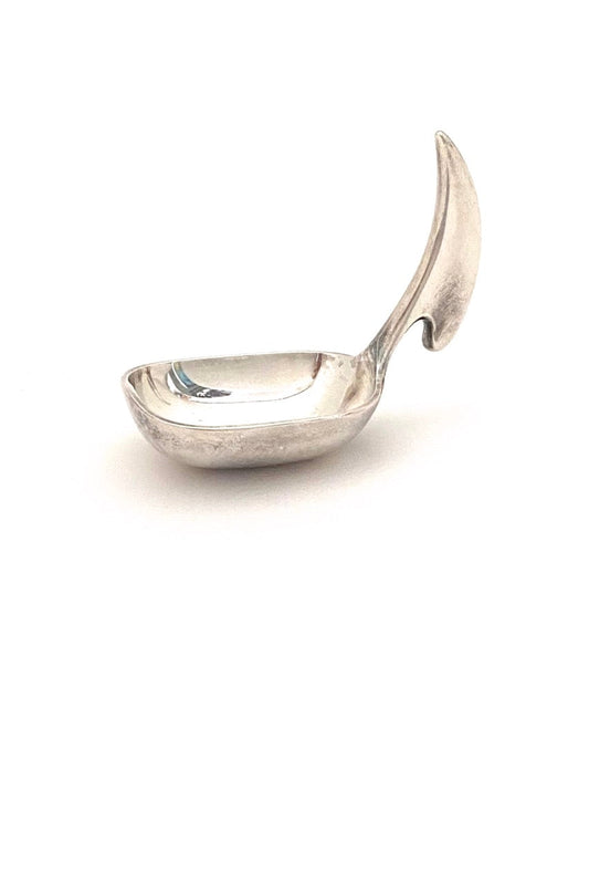 Hans Hansen Denmark vintage heavy sterling silver caddy hors d'oeuvres spoon Scandinavian Modern design