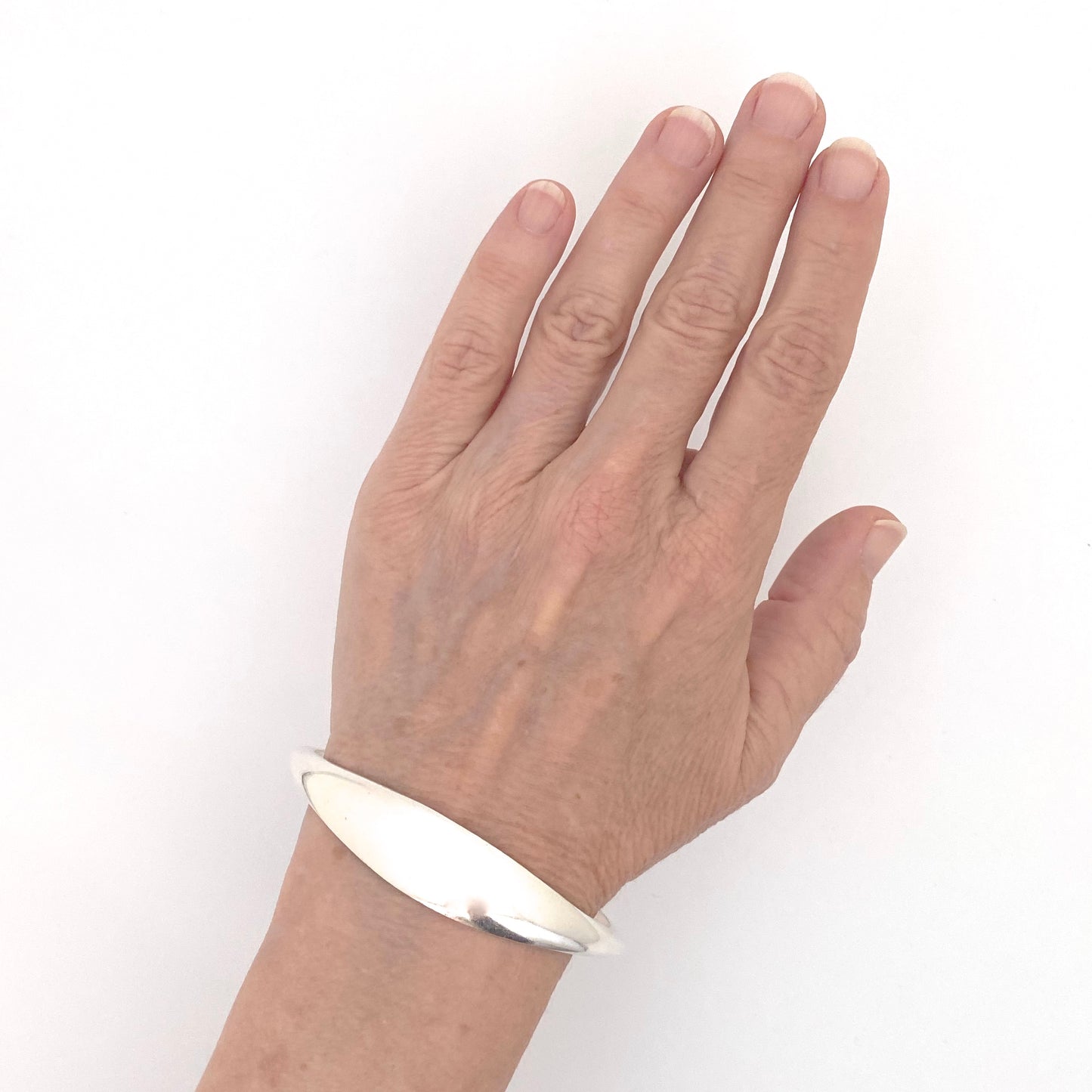 scale David-Andersen Norway vintage heavy silver curvy bangle bracelet Bjorn Sigurd Ostern