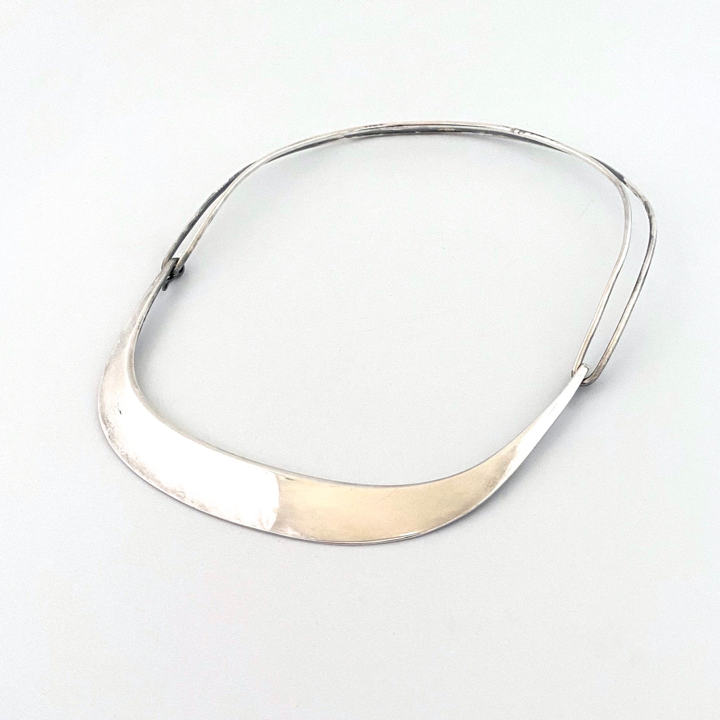 David-Andersen large silver two piece necklace