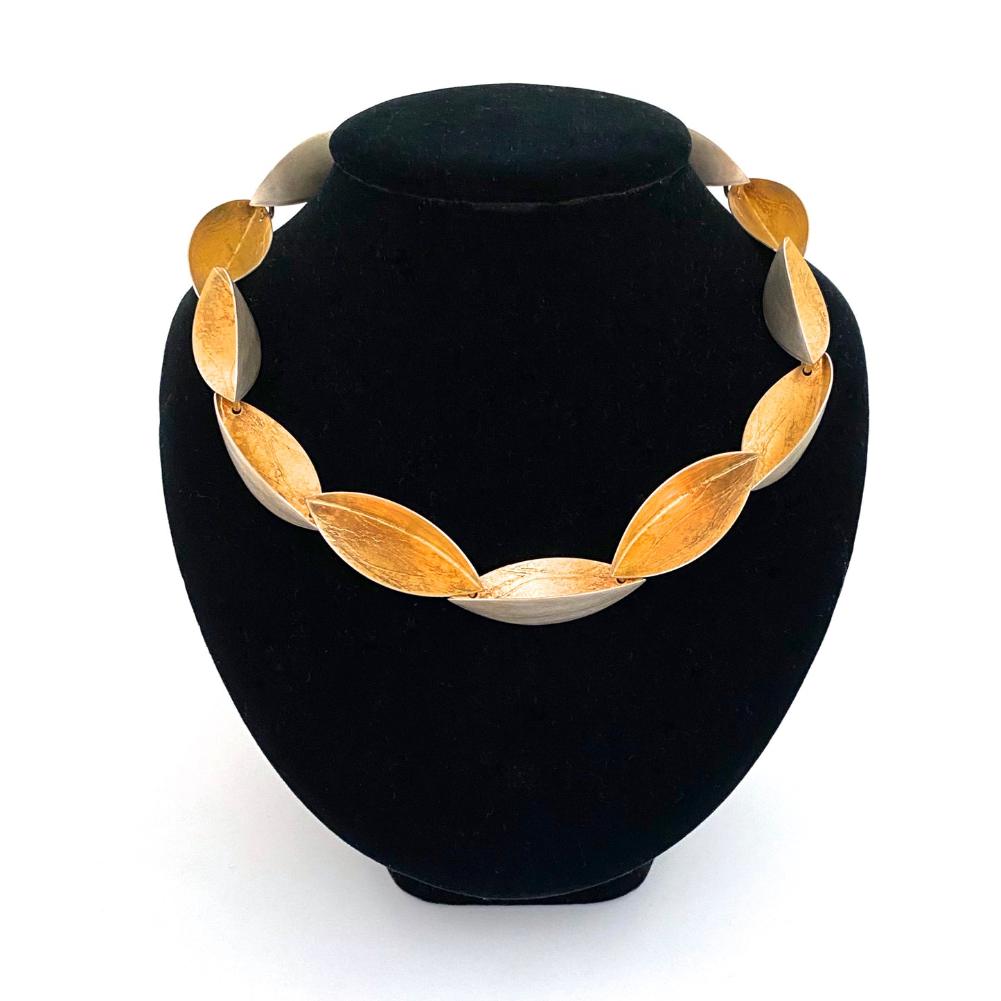 Arek Wolski large scale silver gilt choker necklace