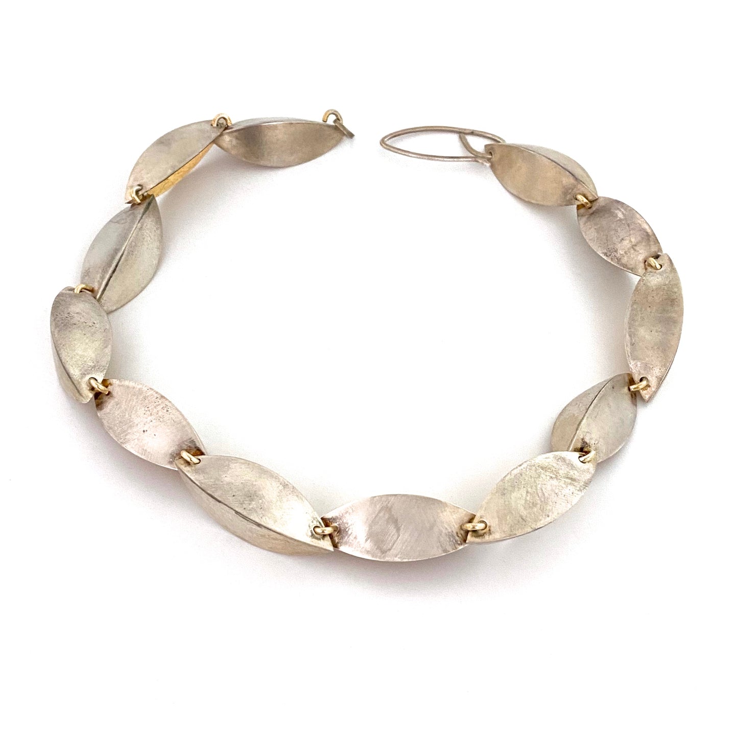 Arek Wolski large scale silver gilt choker necklace