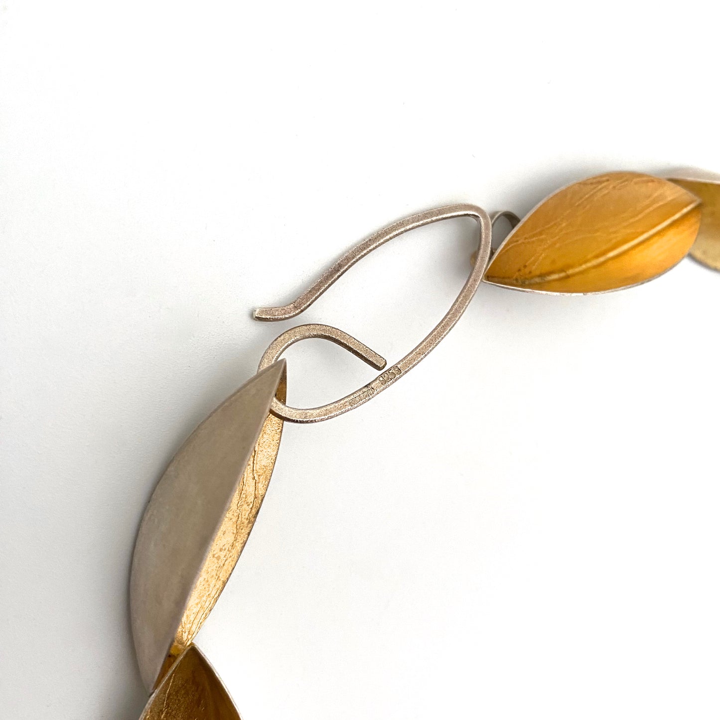 Arek Wolski large scale silver gilt choker necklace