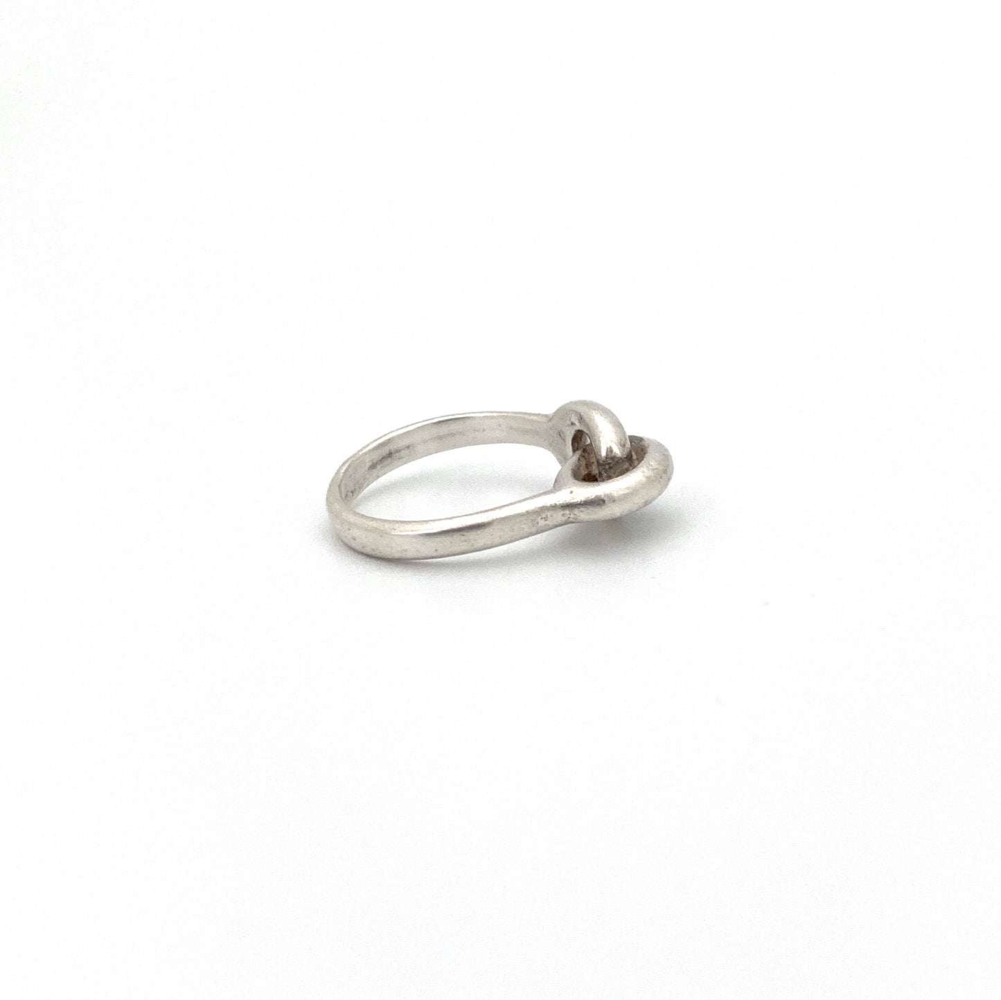 profile Rafael Alfandary Canada vintage silver double loop ring Canadian Modernist jewelry design