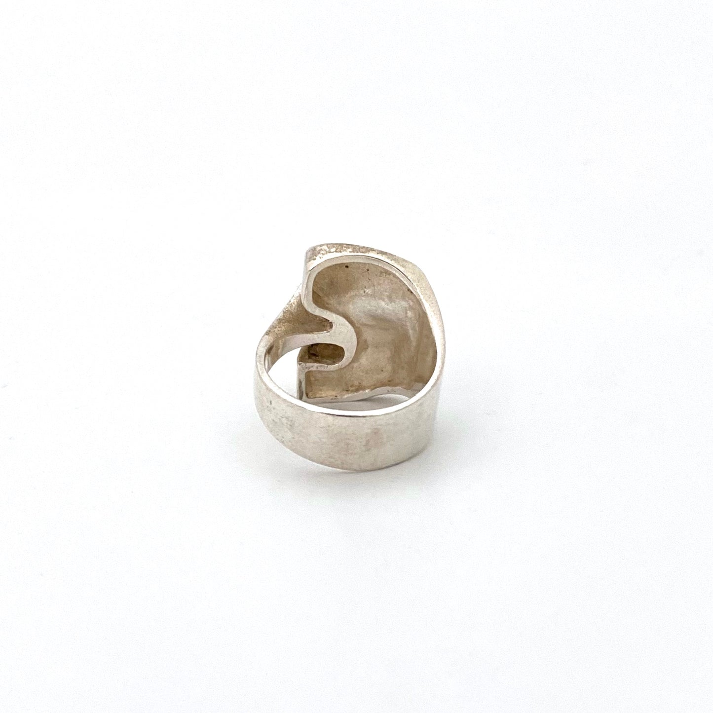 Lapponia heavy silver sculptural ring ~ Bjorn Weckstrom