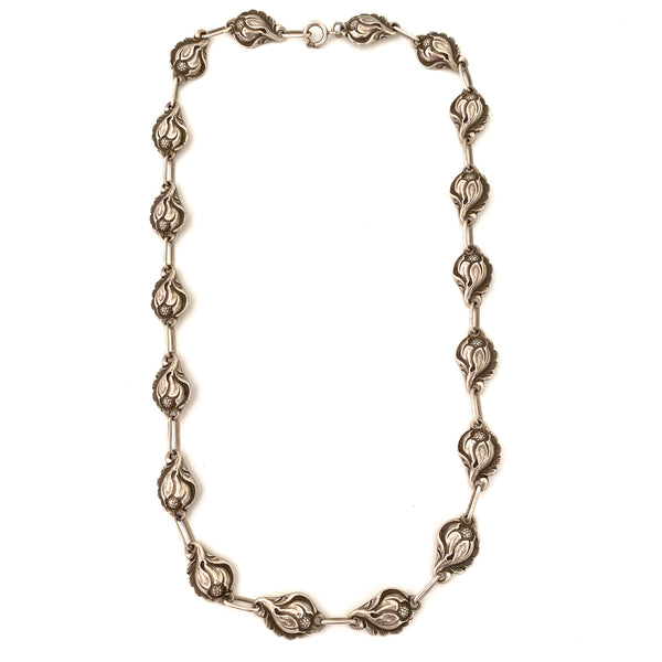 Poul Petersen long floral necklace