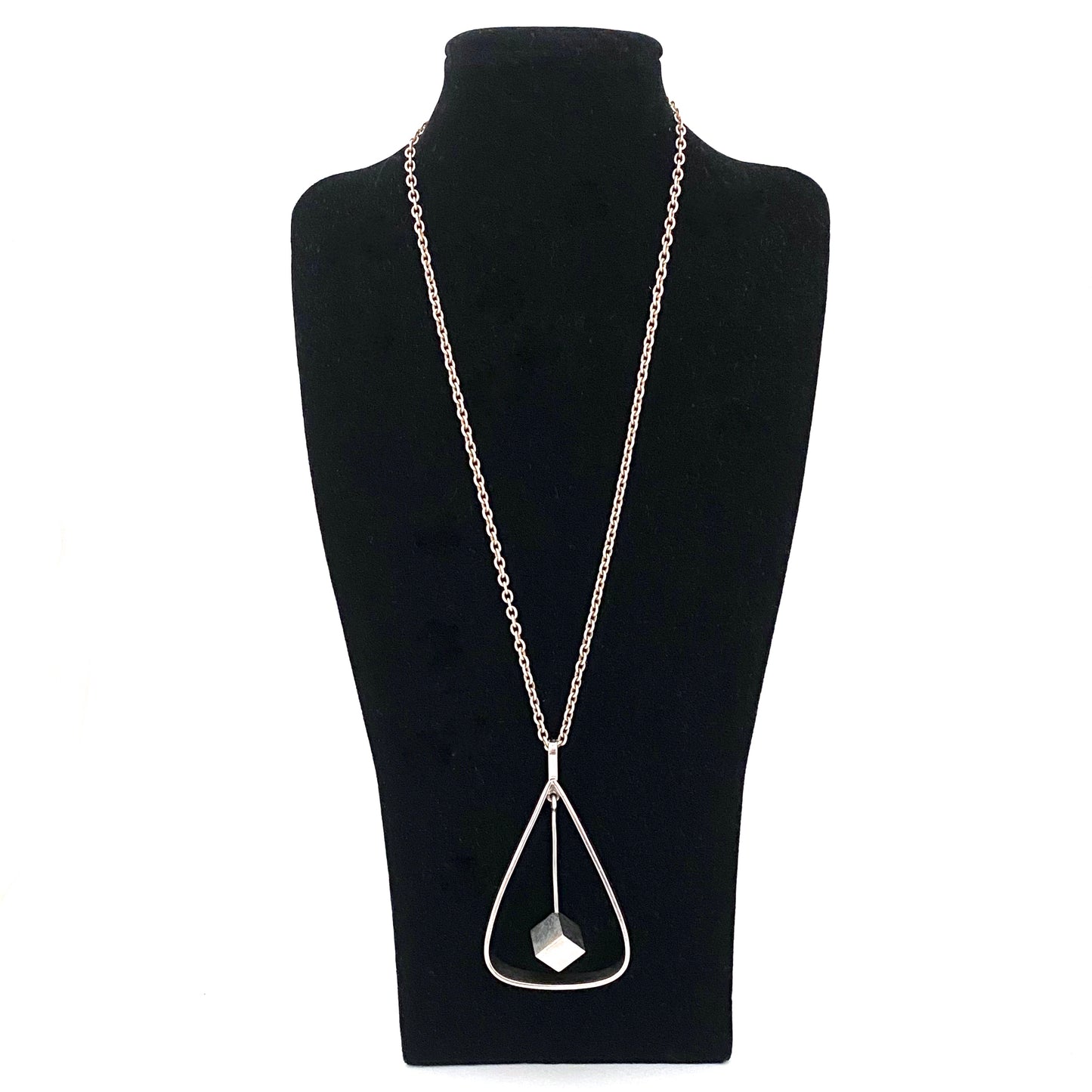 Arne Johansen large kinetic silver pendant