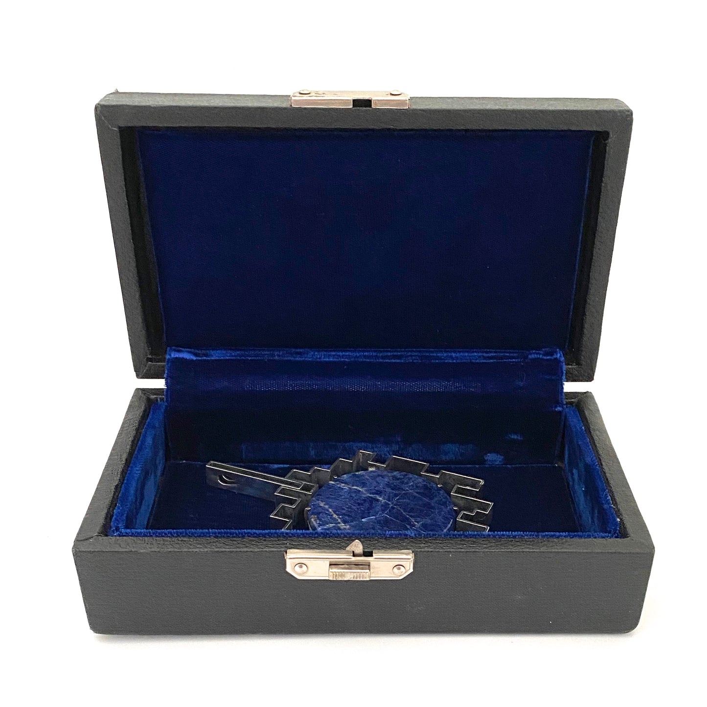 Hans Gehrig extra large silver & sodalite pendant