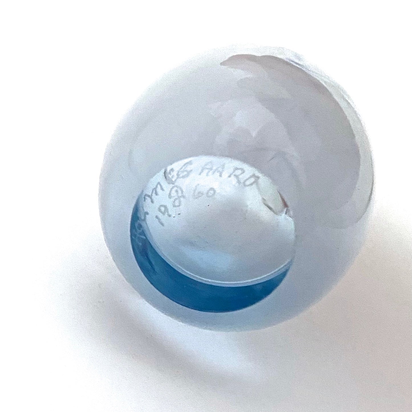 Holmegaard aqua blue 'duckling' vase ~ Per Lutken