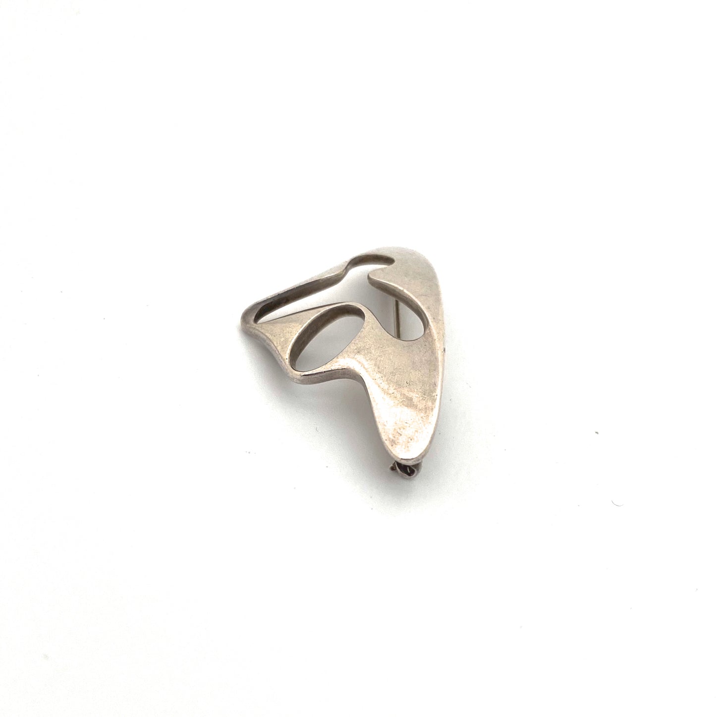 profile Georg Jensen Denmark vintage silver brooch 325 Henning Koppel Scandinavian Modernist jewelry design