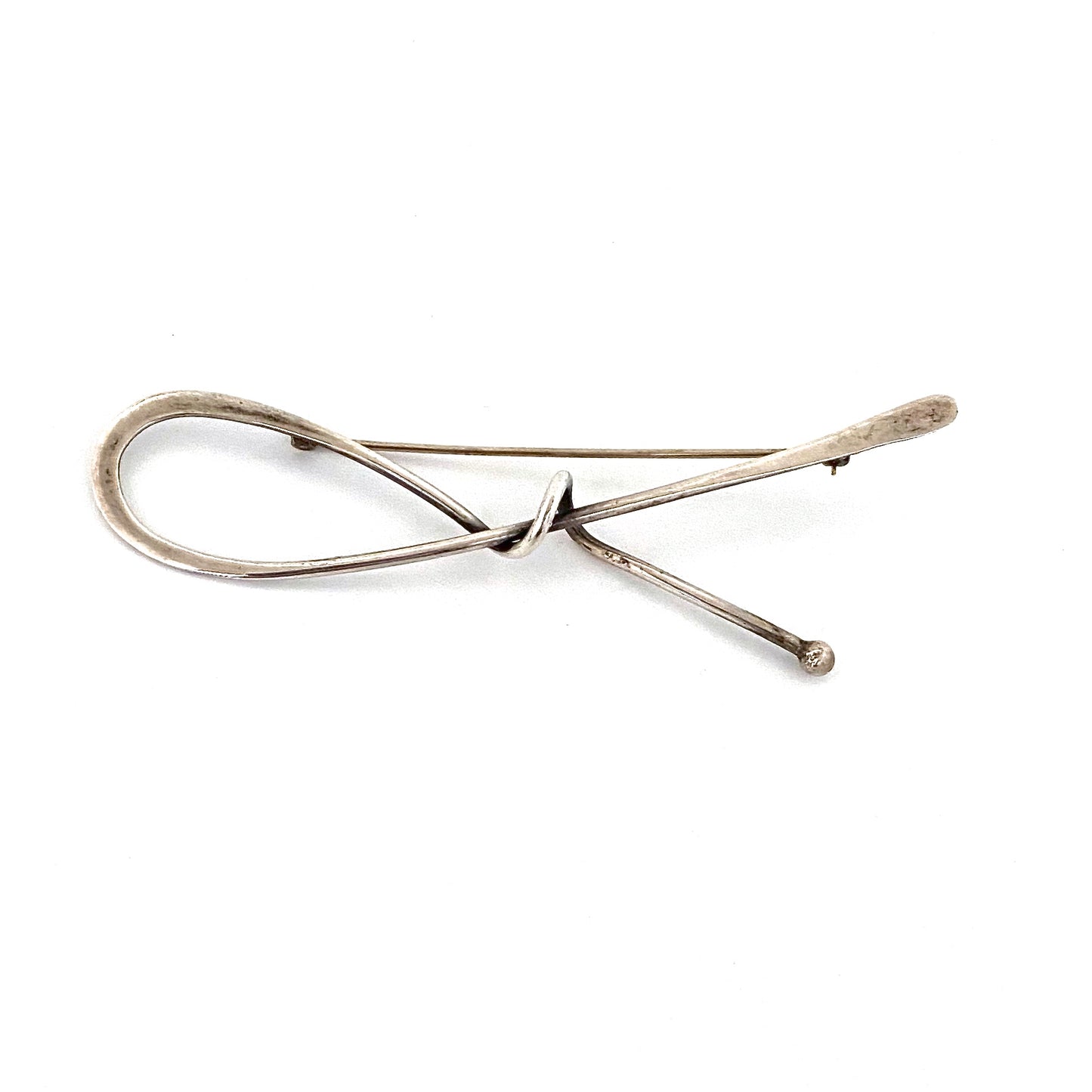 Art Smith large silver loop brooch