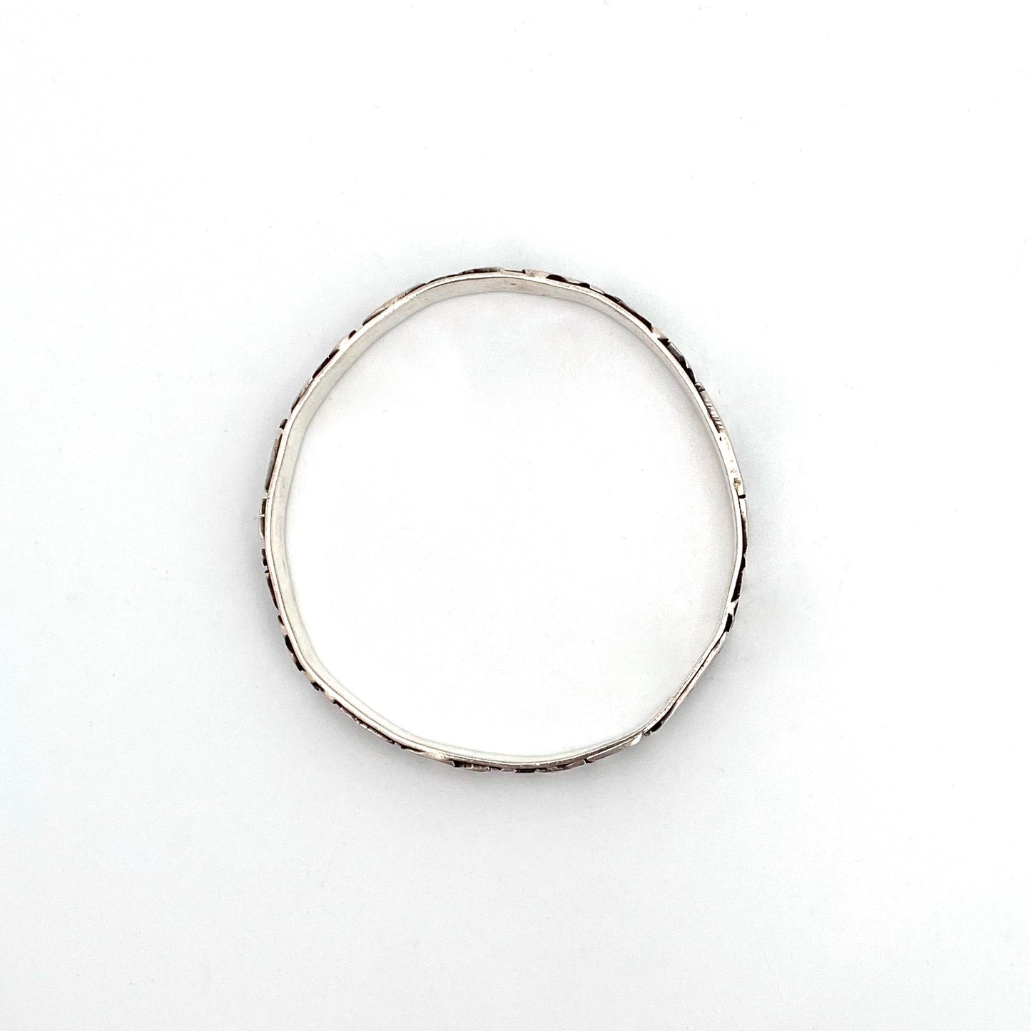 vintage silver studio made bangle bracelet