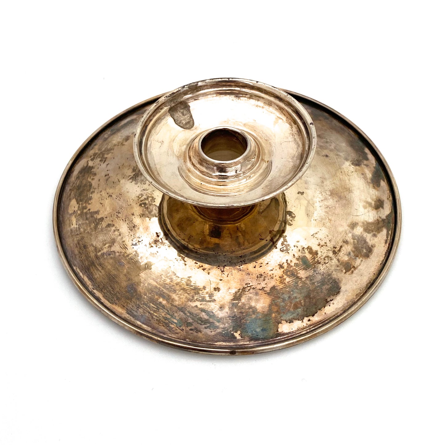 Poul Petersen silver tazza ~ leaf & berry motif