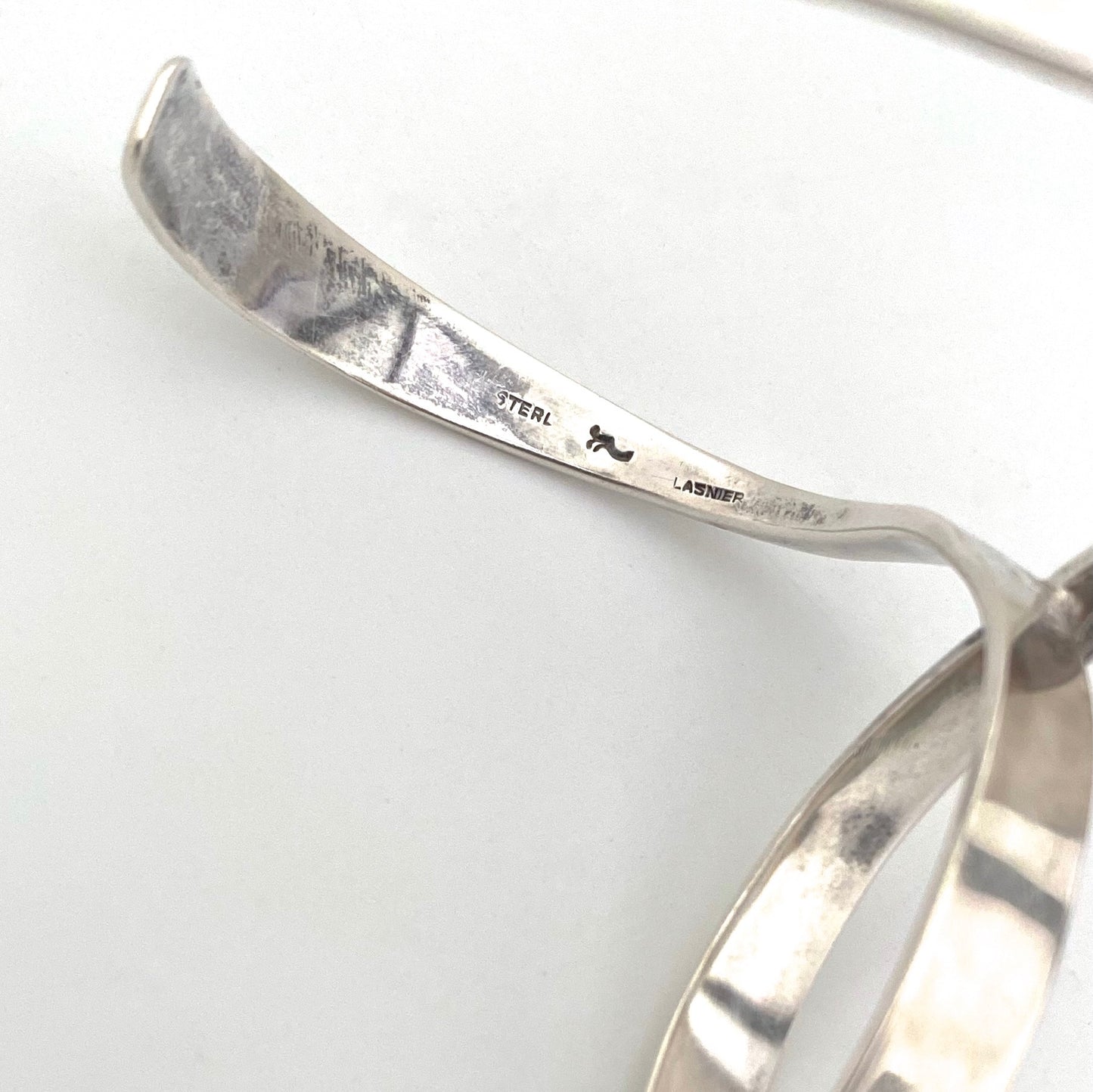 Jean Lasnier silver & pearl cuff bracelet