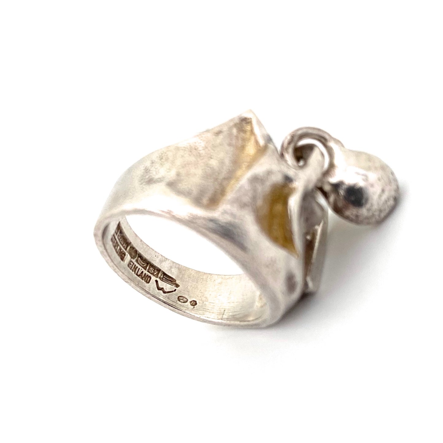 Lapponia 'Aries' kinetic ring ~ Bjorn Weckstrom 1971