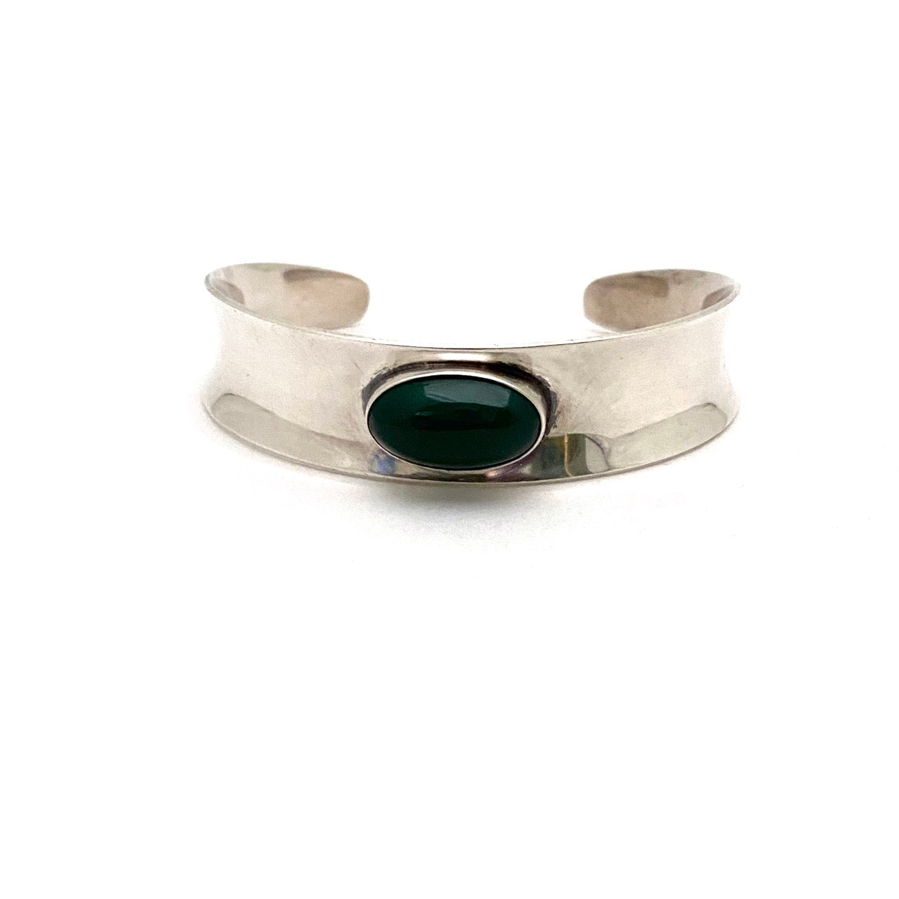 Niels Erik From silver & chrysoprase cuff bracelet