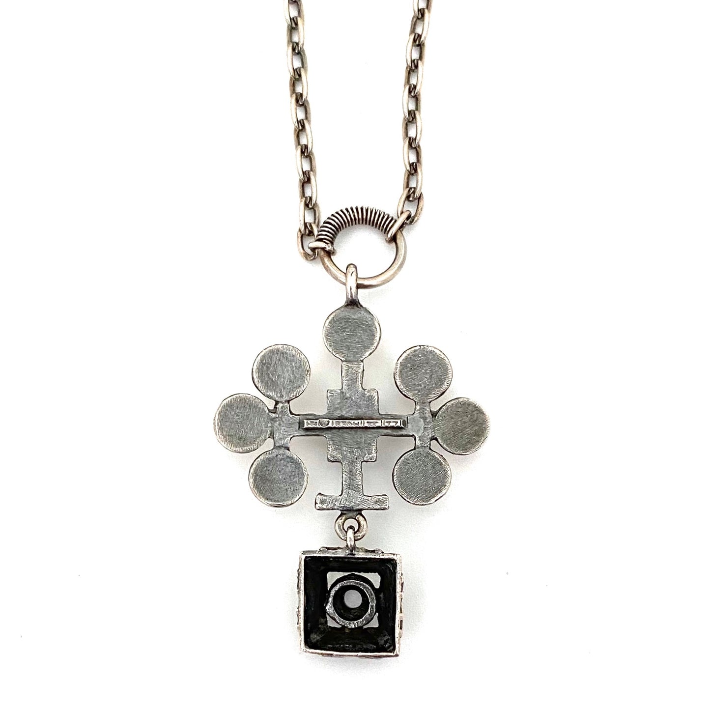 Pentti Sarpaneva kinetic silver pendant necklace ~ 1972