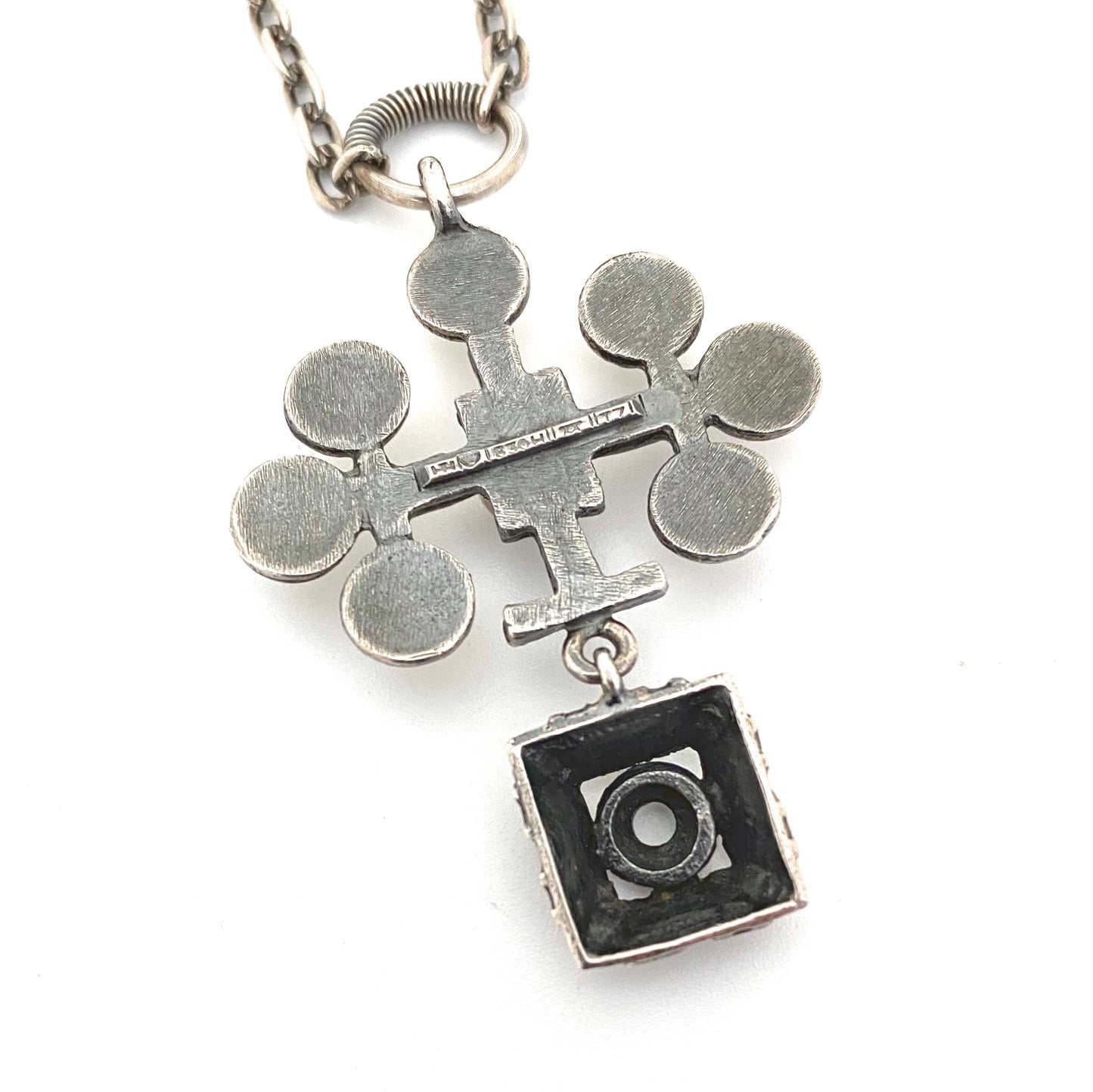 Pentti Sarpaneva kinetic silver pendant necklace ~ 1972