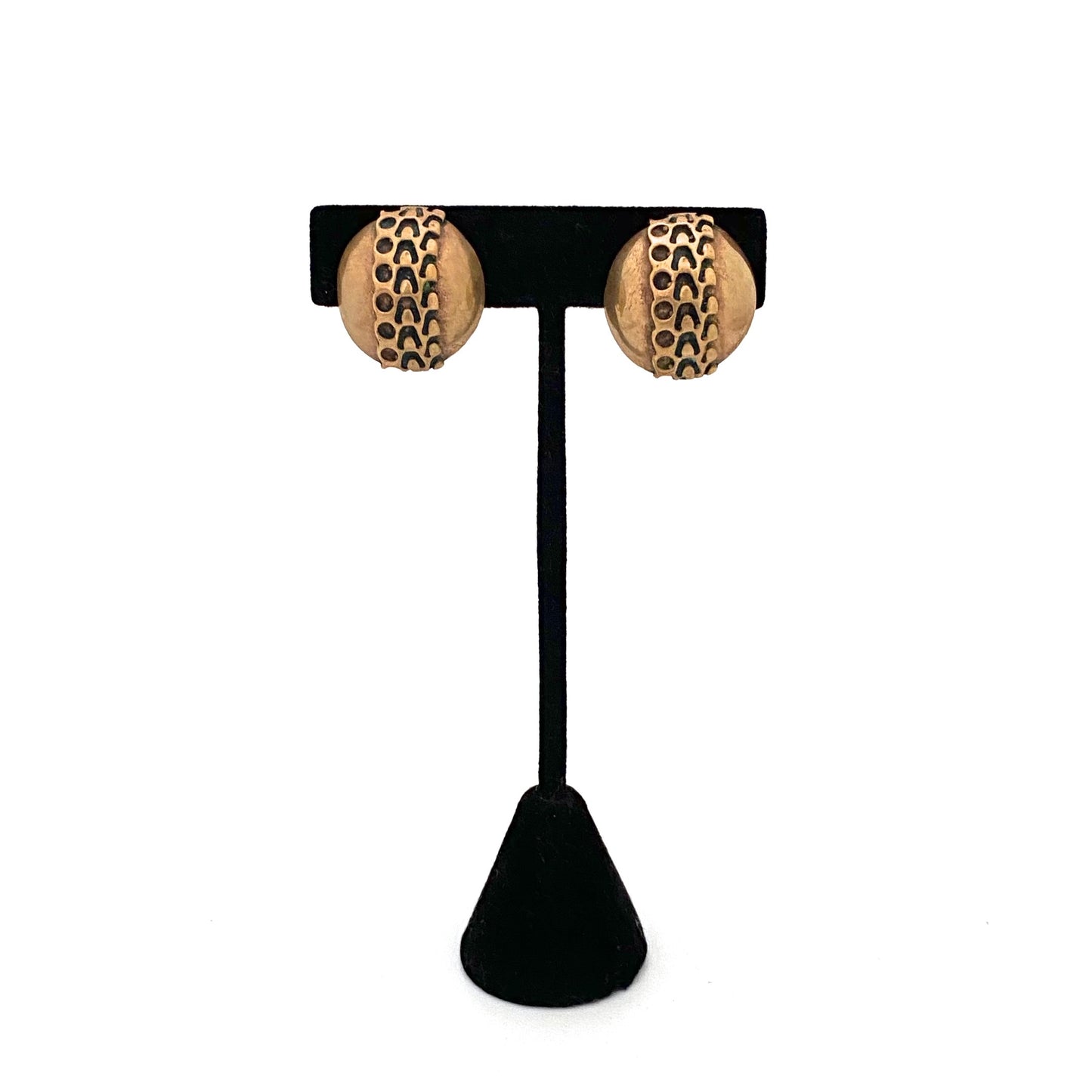 Pentti Sarpaneva large dome screwback earrings