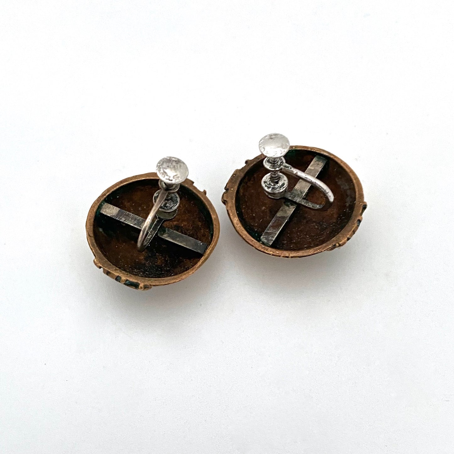 Pentti Sarpaneva large dome screwback earrings