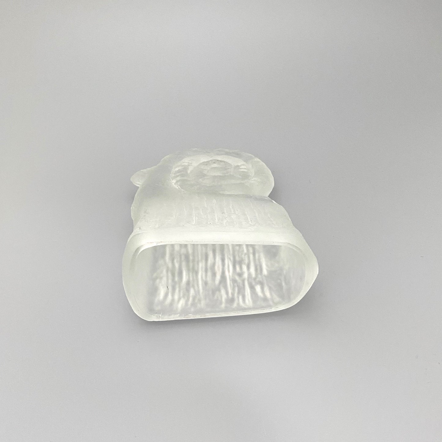 Pavel Panek 'Beran' glass ram sculpture ~ matte