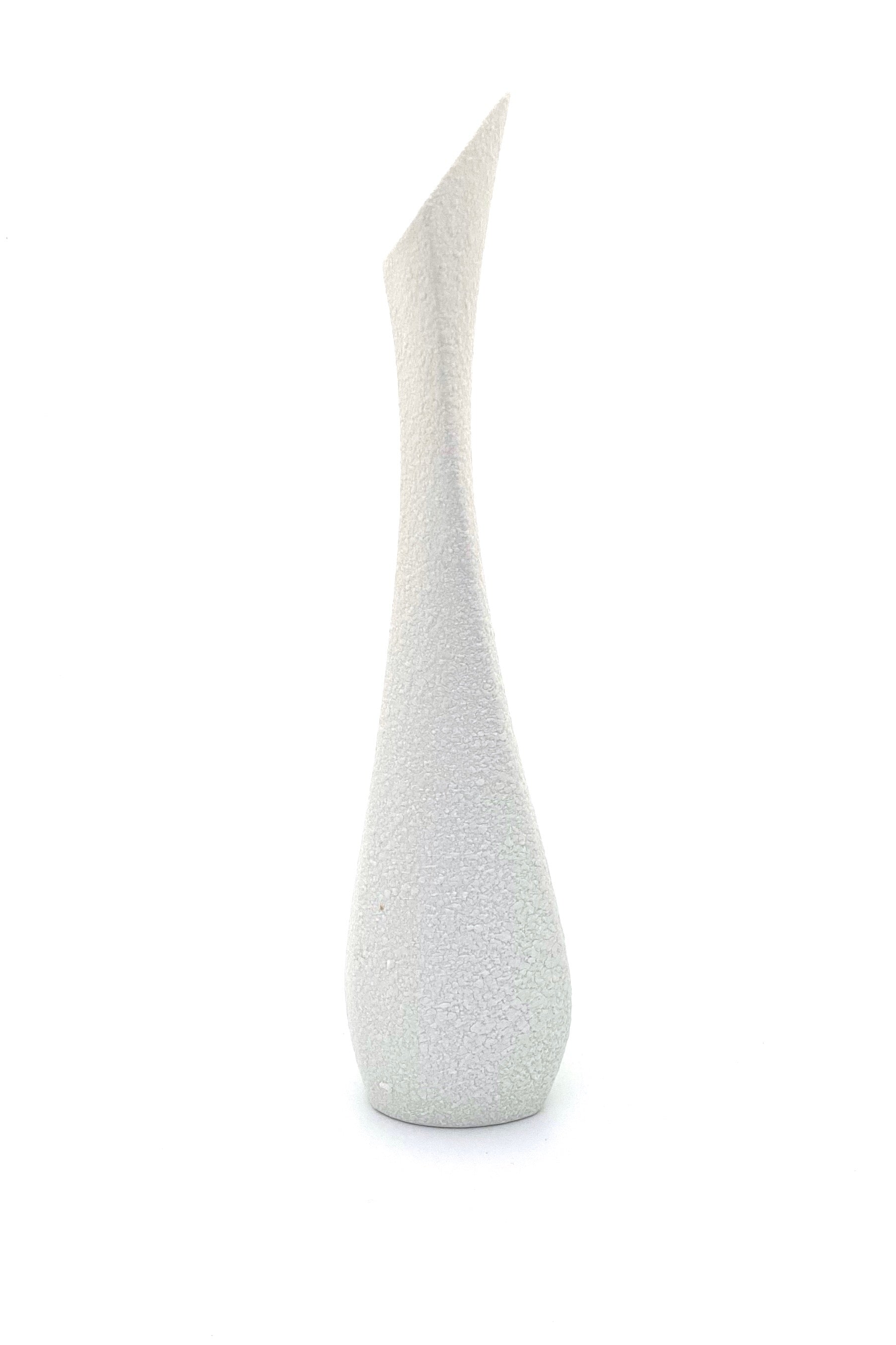 Sgrafo Modern 'Korallenforn' textured porcelain twisting vase