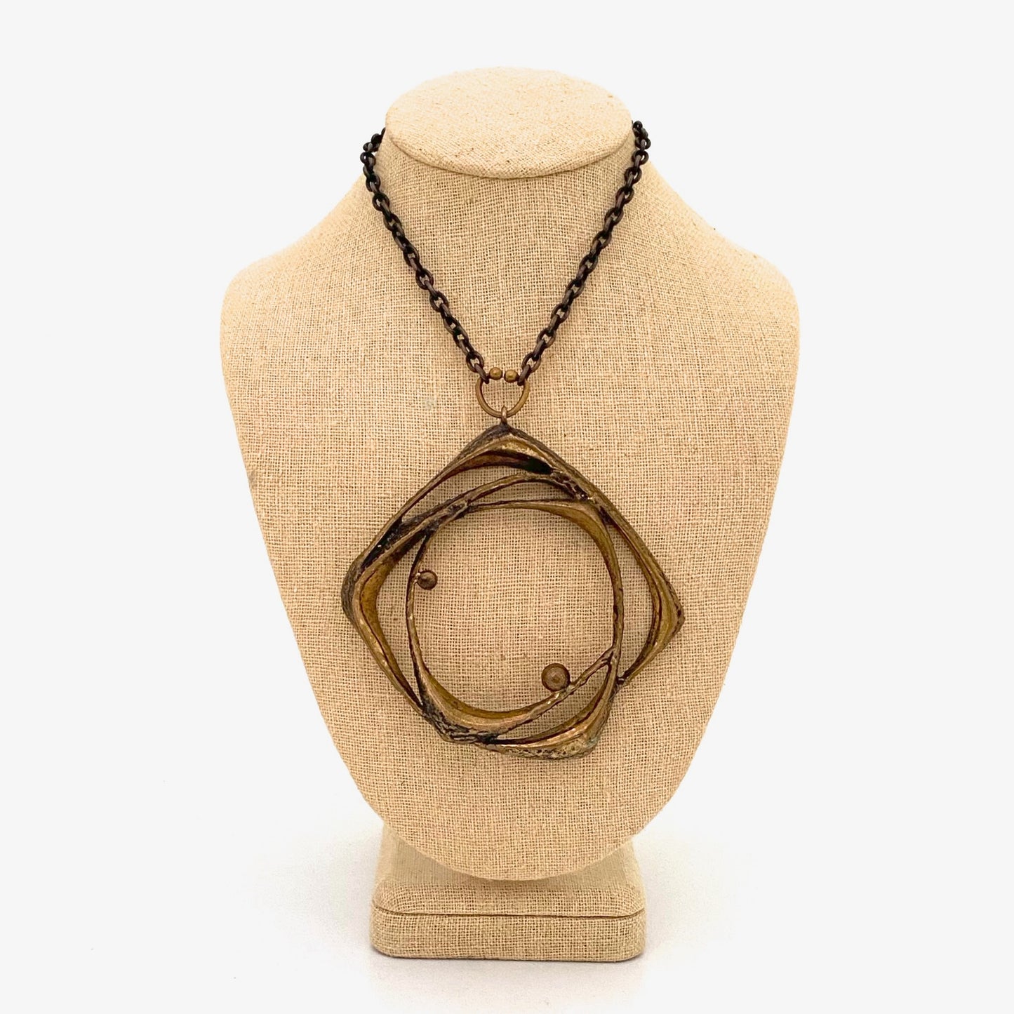 Sten & Laine large bronze pendant necklace